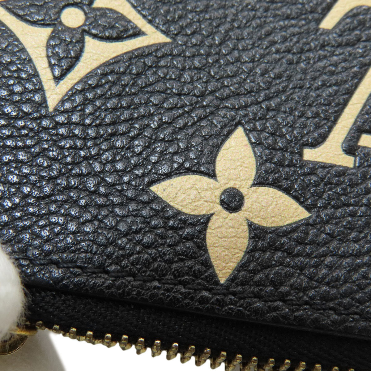 Louis Vuitton Empreinte Beige Black Monogram Empreinte Coin Purse/Coin Case (Pre-Owned)