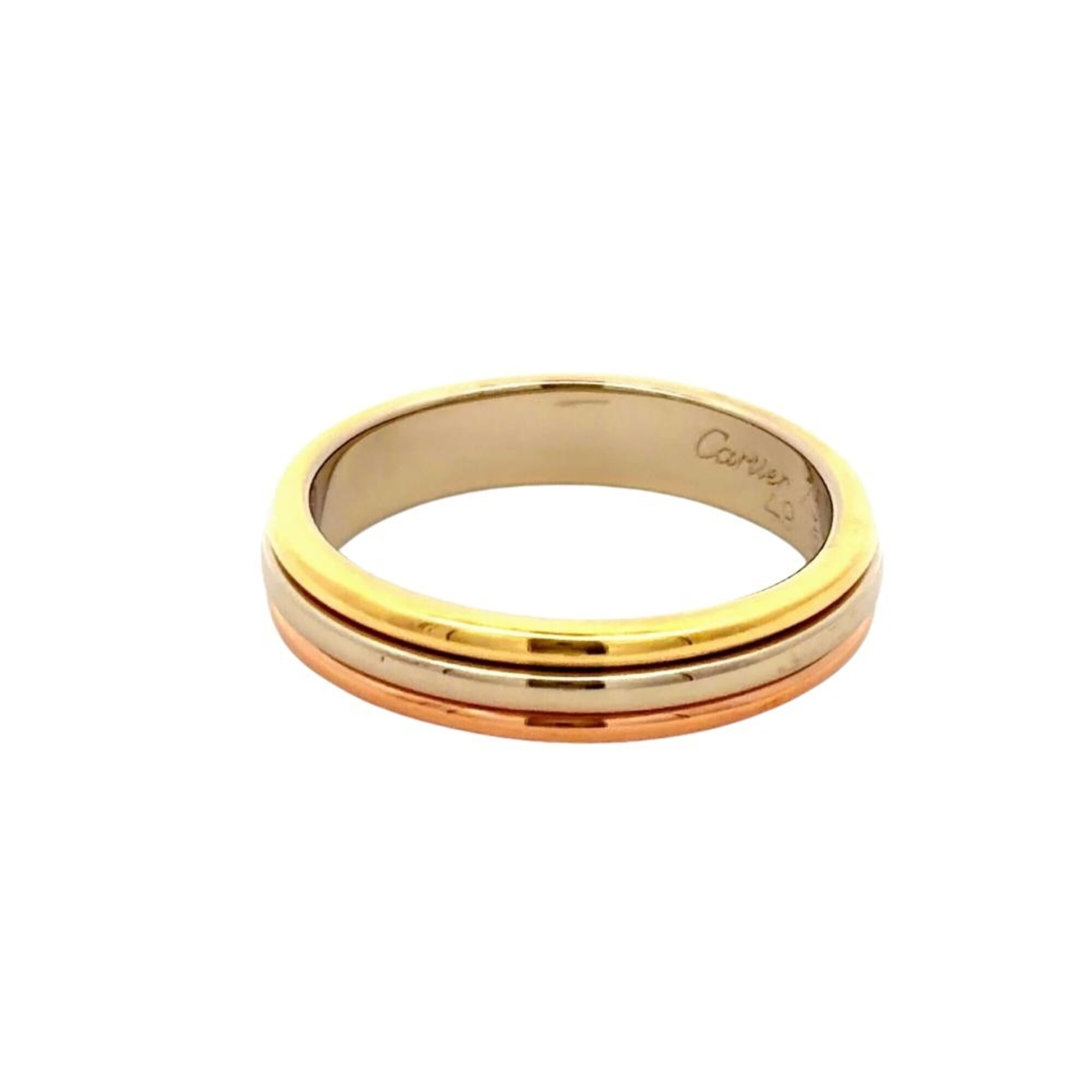 Cartier Louis Cartier Yellow Gold (18K) Pink Gold (18K) White Gold (18K) Band Ring (Pre-Owned)