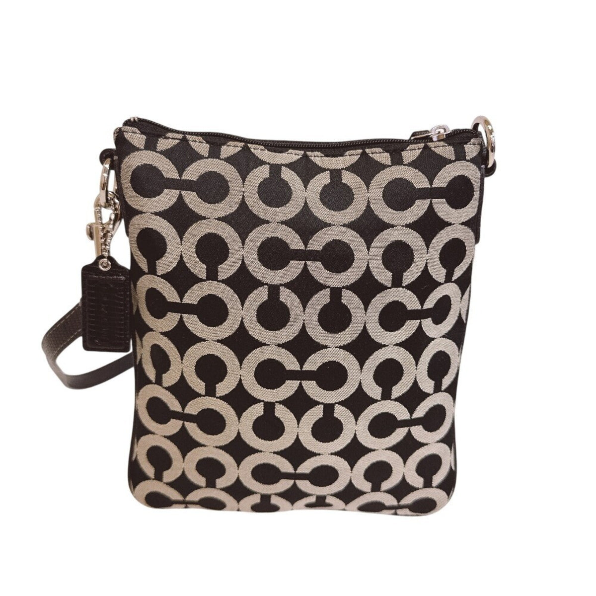 Coach Black Canvas Shoulder Bag (Pre-Owned)