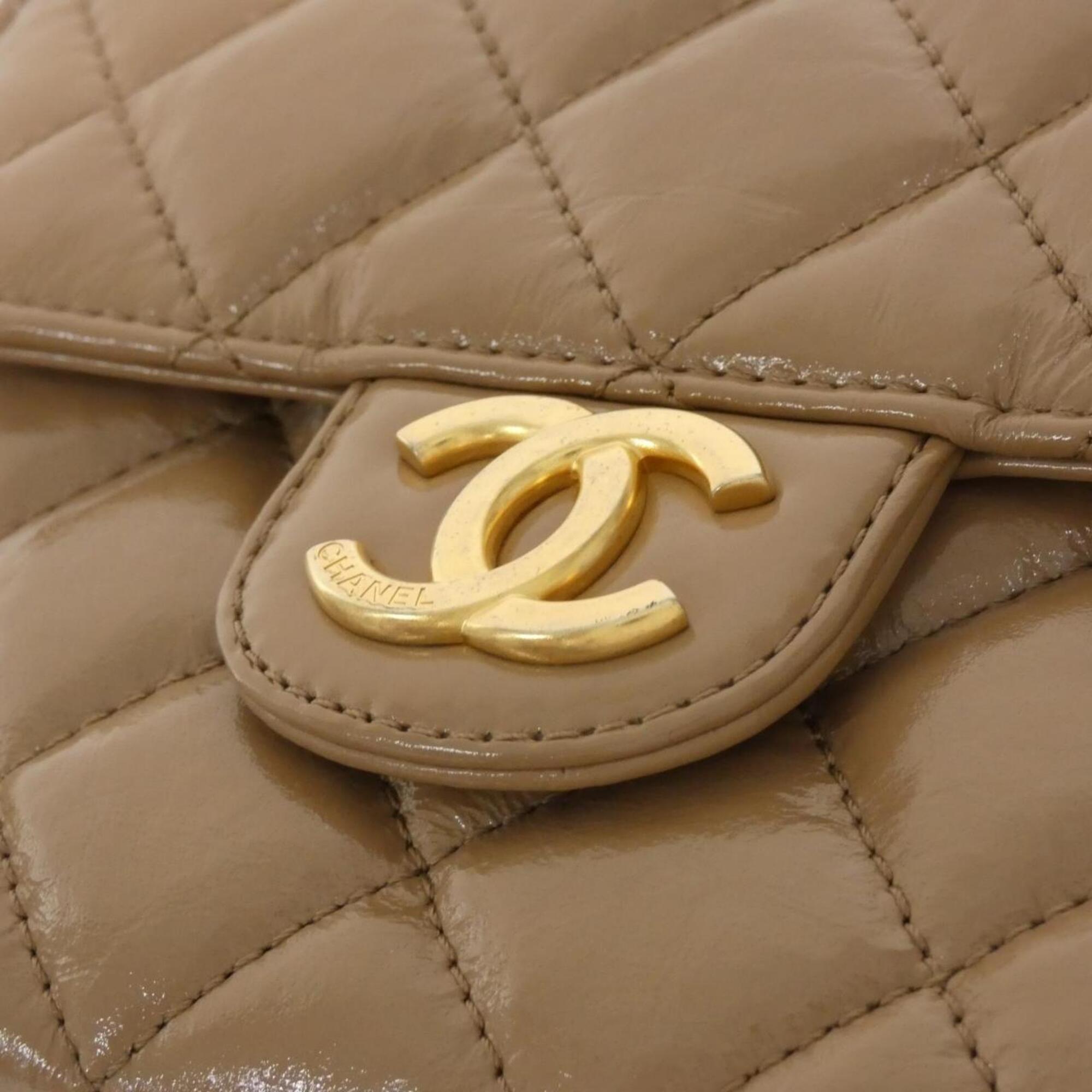 Chanel Beige Leather Shoulder Bag (Pre-Owned)