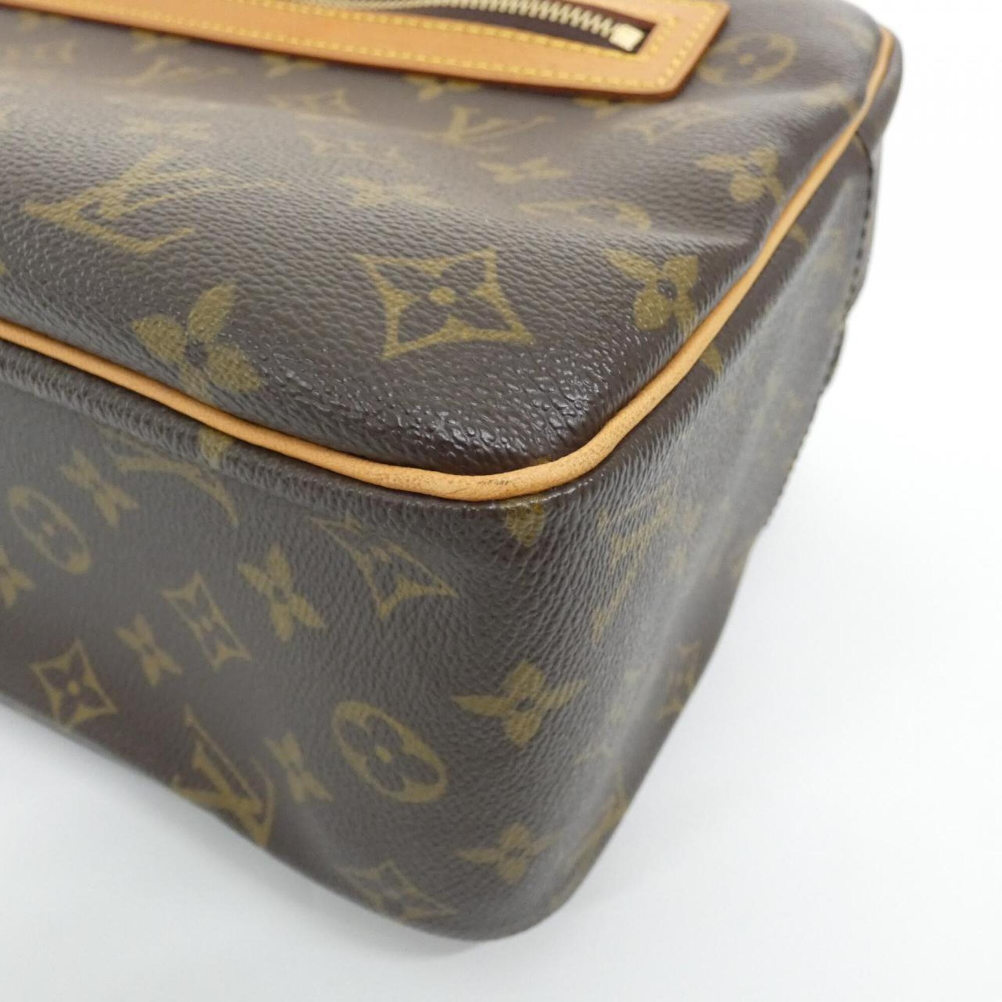 Louis Vuitton Marron Coated Canvas Shoulder Bag (Pre-Owned)