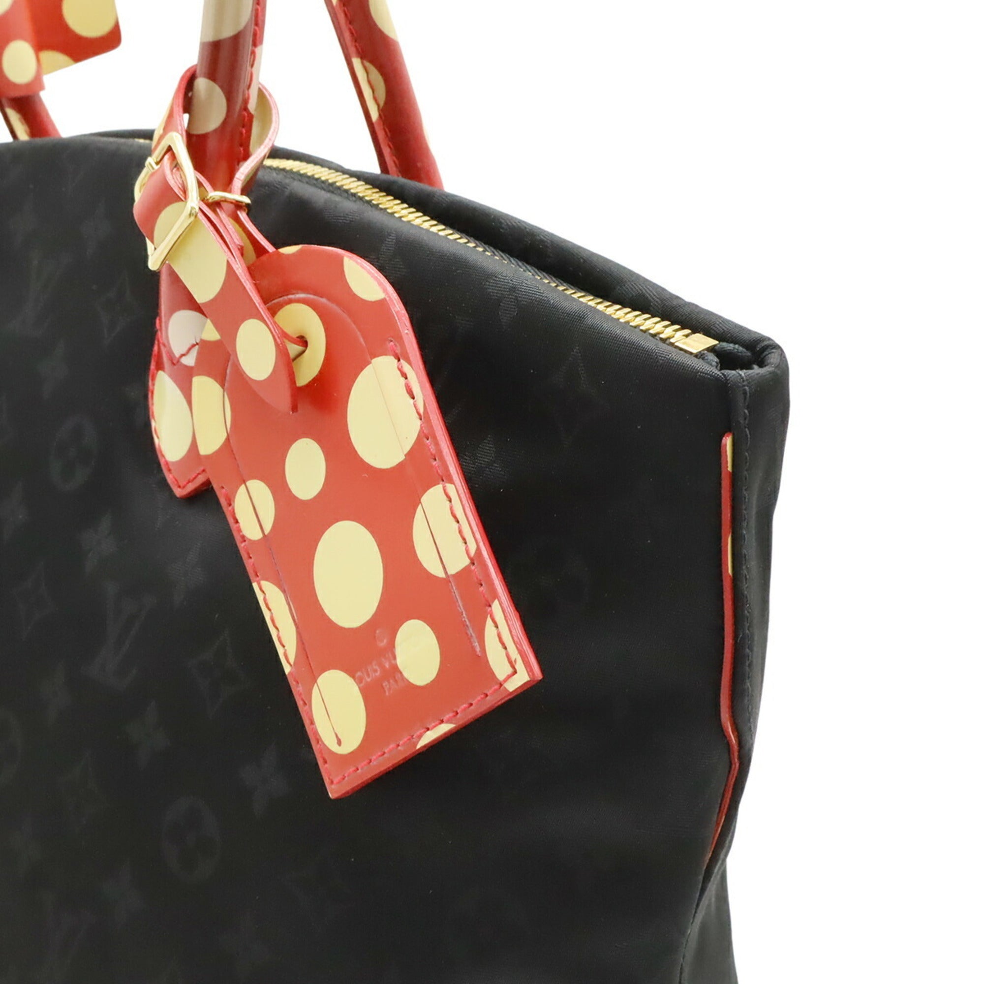 Louis Vuitton Rouge Nylon Patent Leather Tote Bag (Pre-Owned)