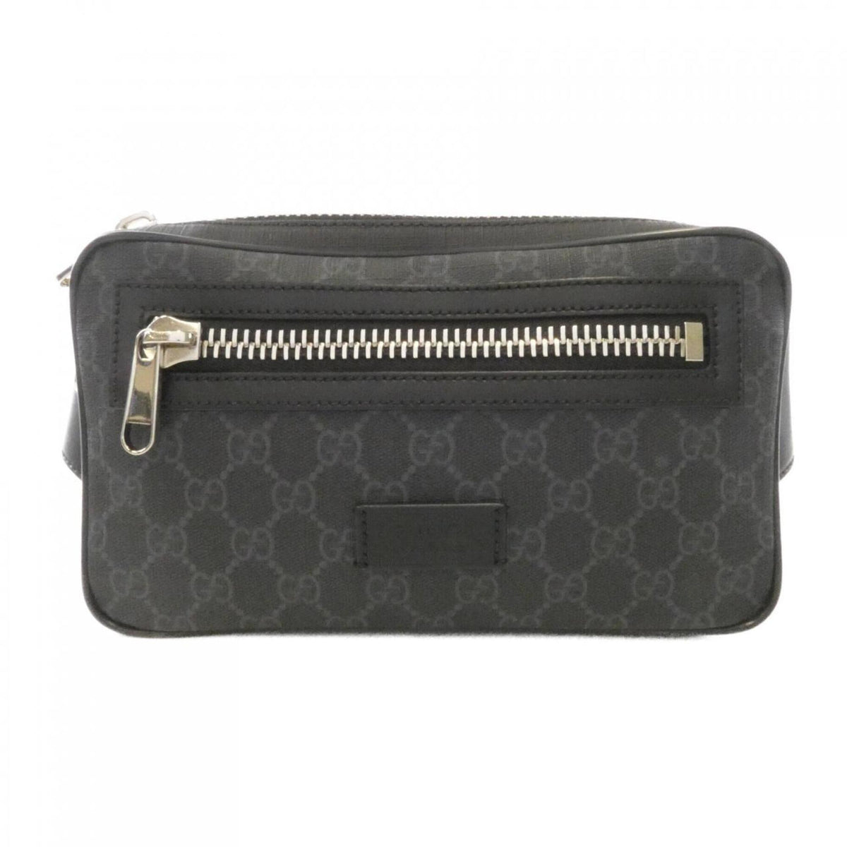 Gucci Black Gray Gg Supreme Canvas Fanny Pack (Pre-Owned)