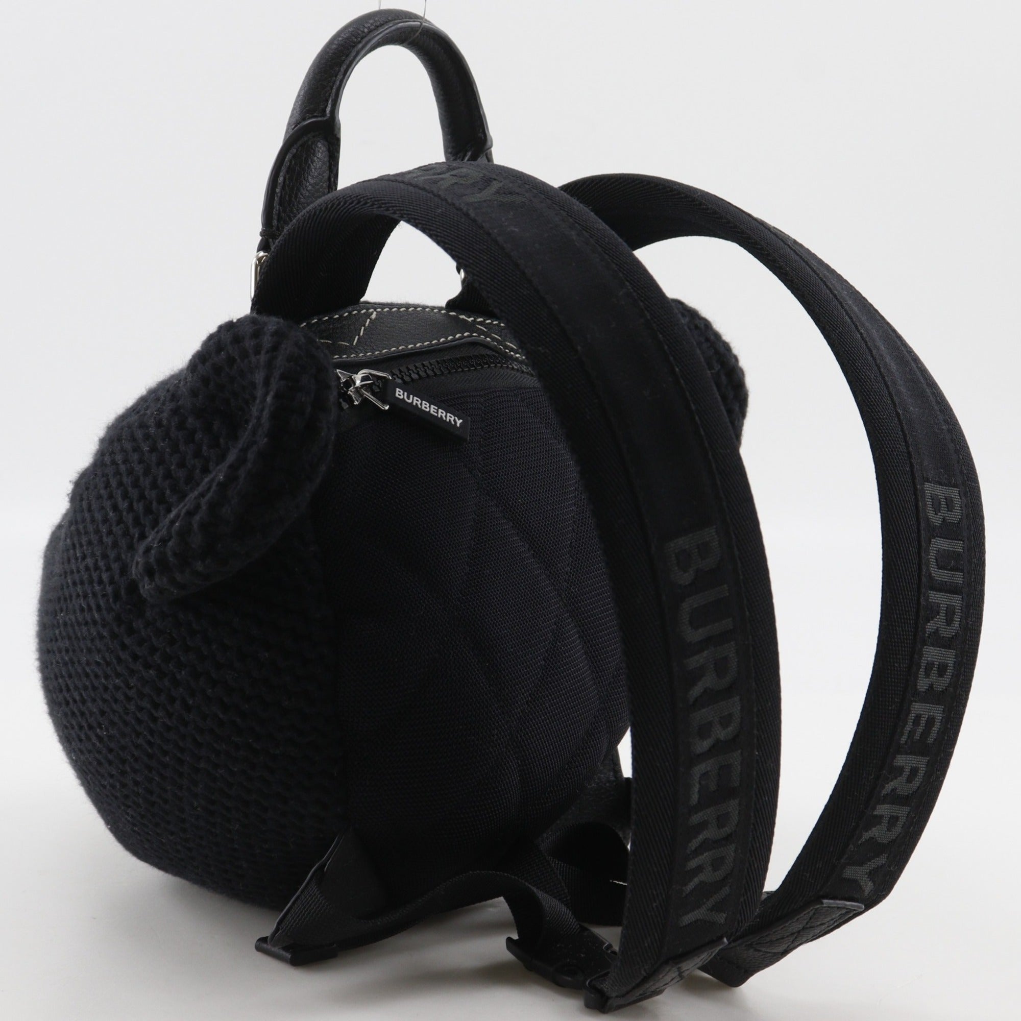 Burberry Black Cotton Backpack (Pre-Owned)