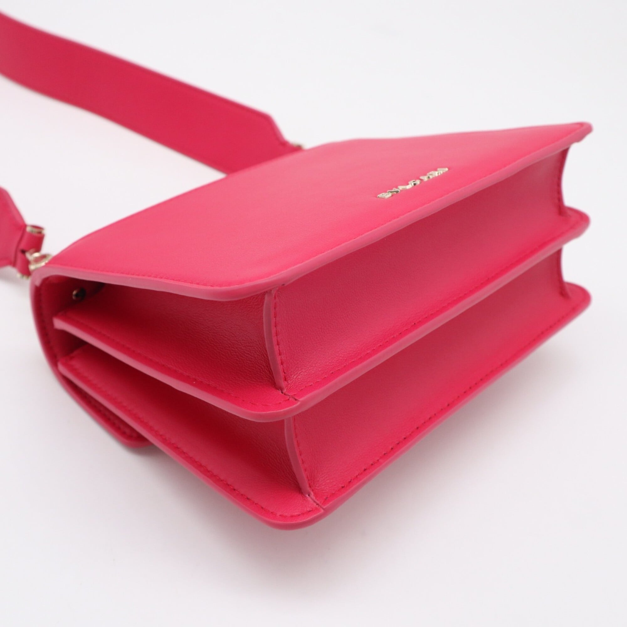 Bvlgari Pink Leather Handbag Shoulder Bag (Pre-Owned)