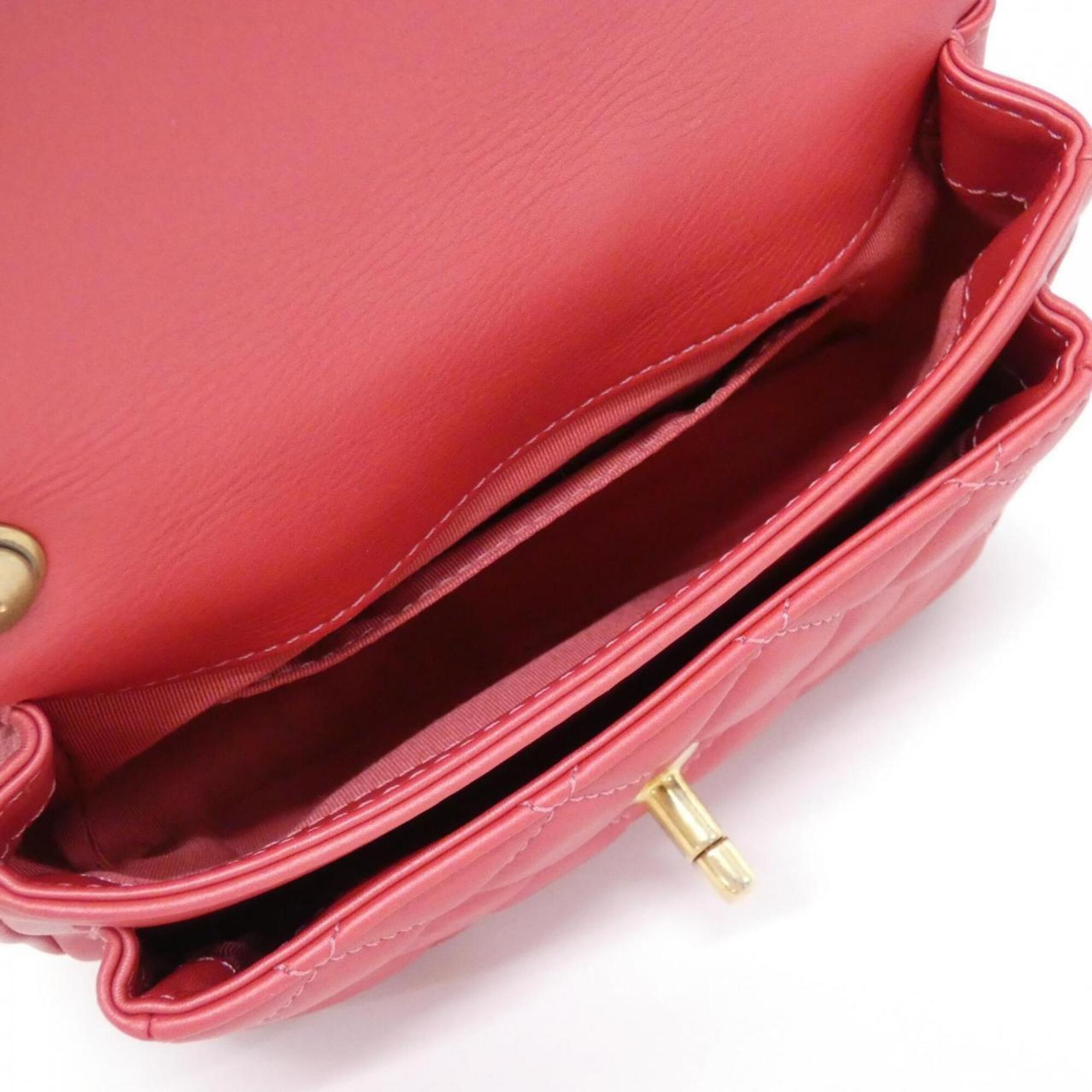 Chanel Pink Leather Handbag (Pre-Owned)
