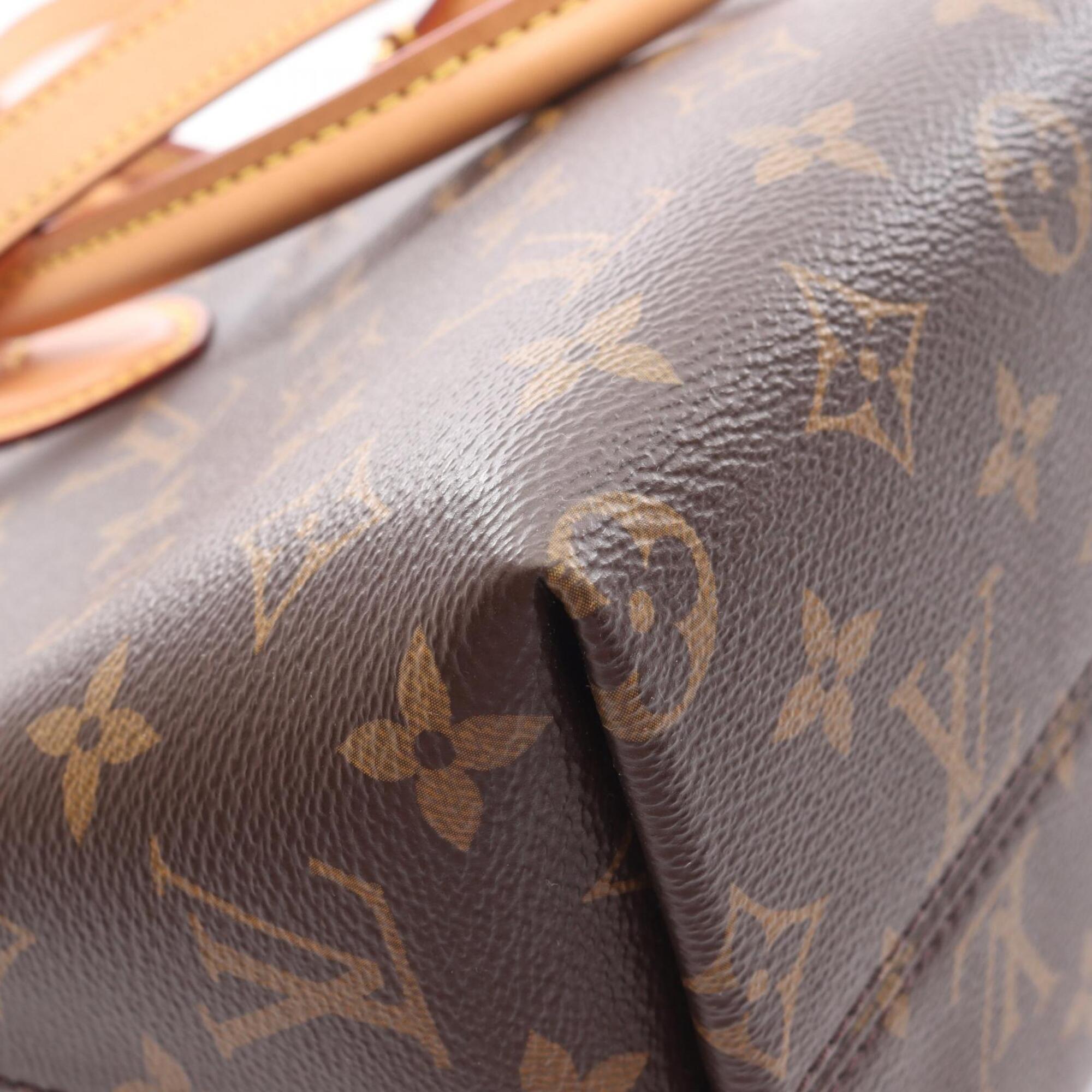Louis Vuitton Brown Coated Canvas Pvc Monogram Leather Handbag (Pre-Owned)