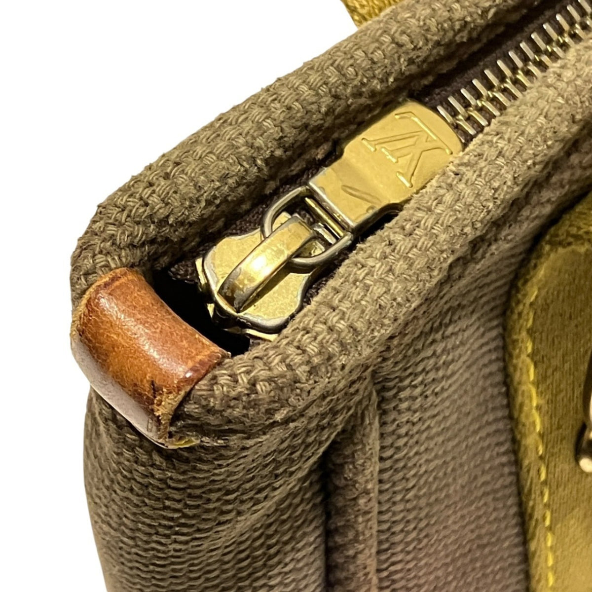 Louis Vuitton Antigua Brown Canvas Handbag (Pre-Owned)