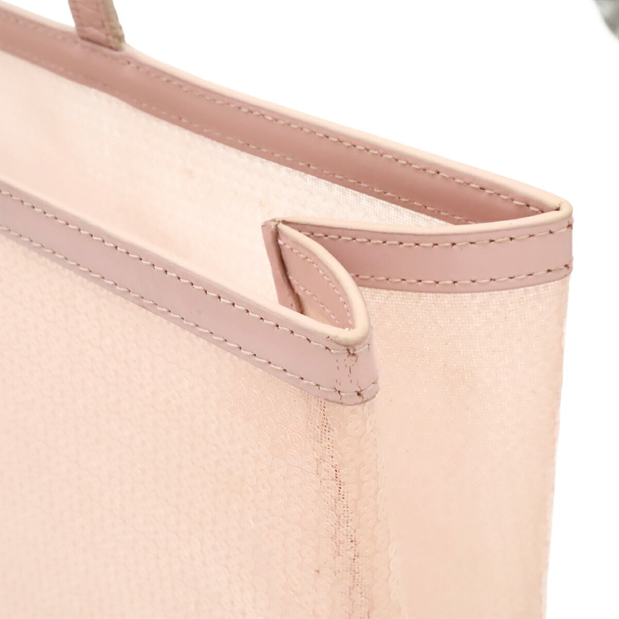 Prada Dusty Pink Mesh Spangles Tote Bag (Pre-Owned)