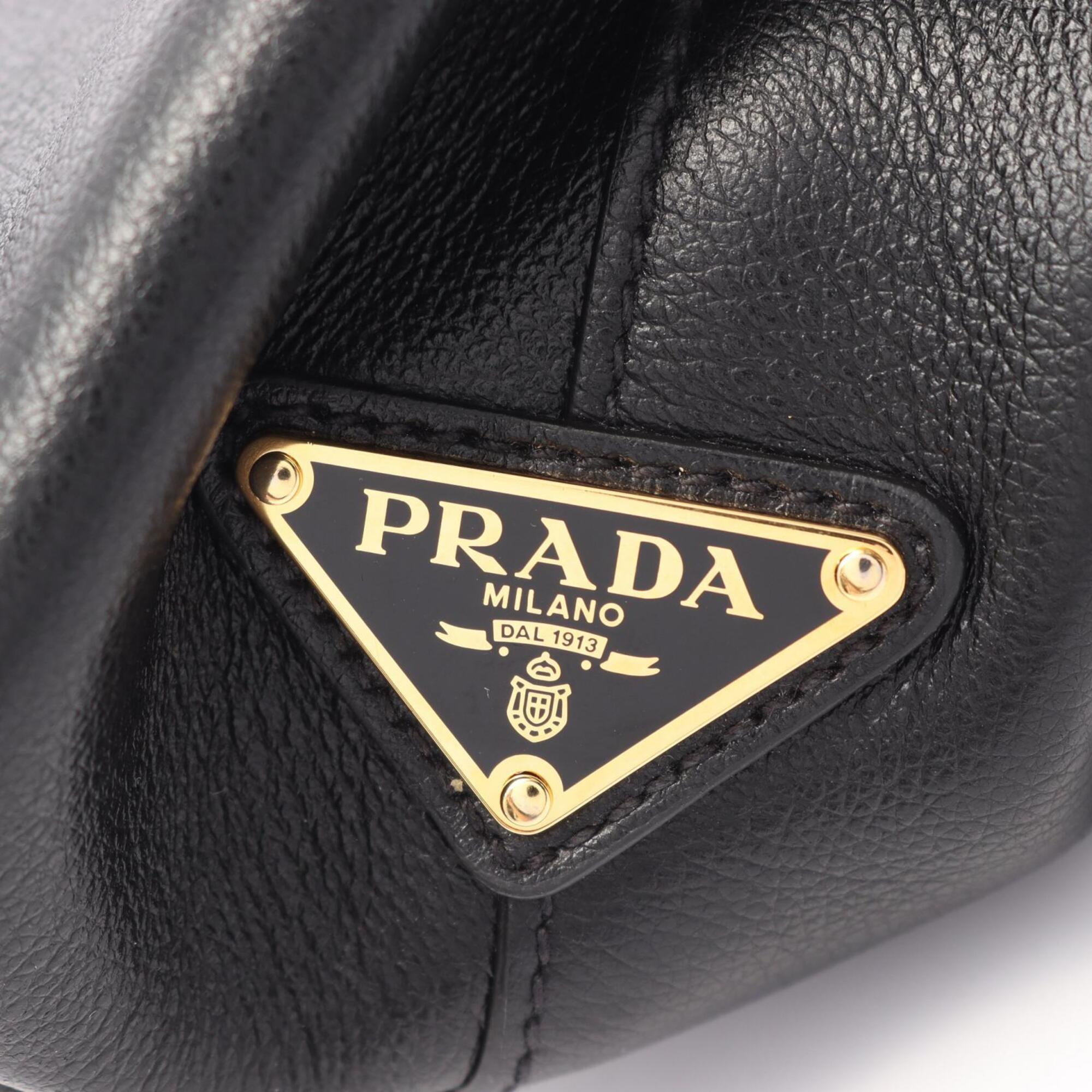 Prada Black Leather Handbag (Pre-Owned)