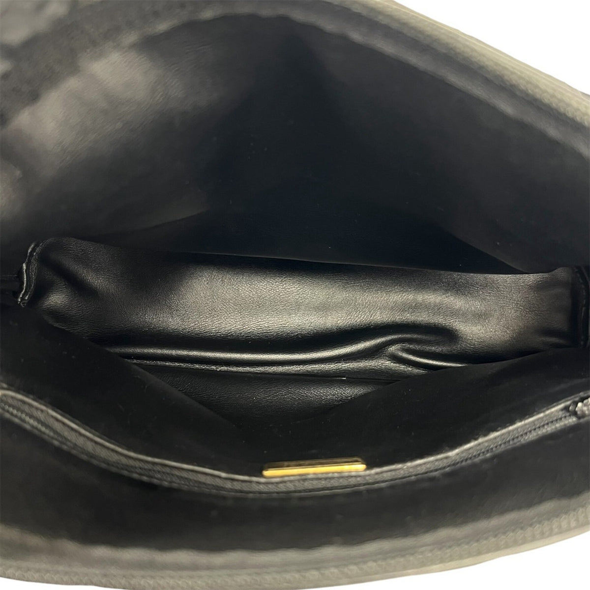 Christian Dior Black Leather Handbag Tote Bag (Pre-Owned)