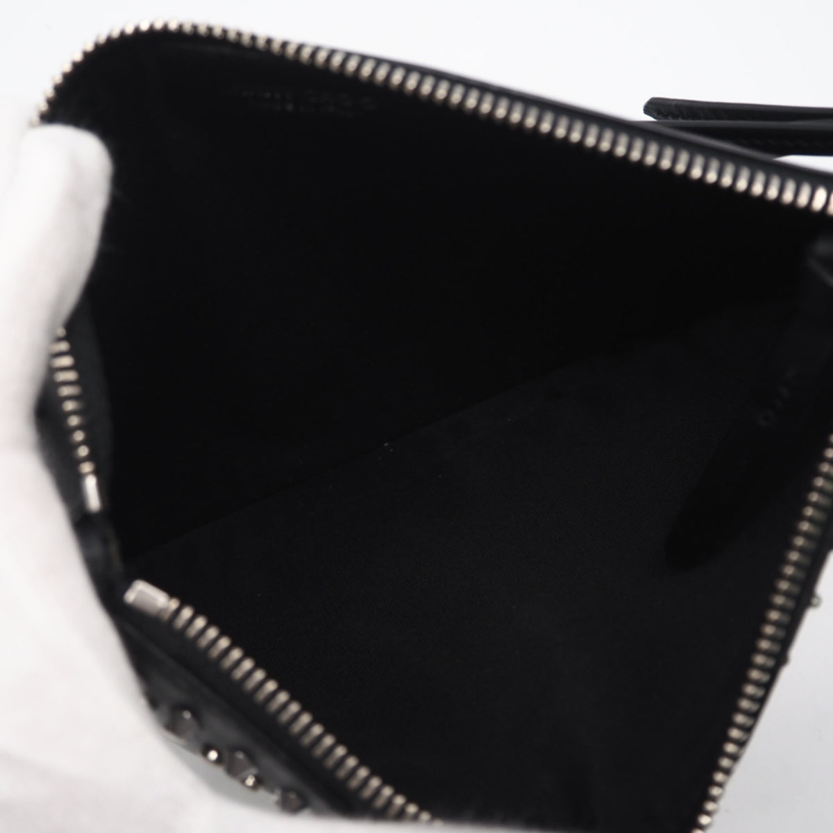 Jimmy Choo Black Leather Clutch Bag (Pre-Owned)