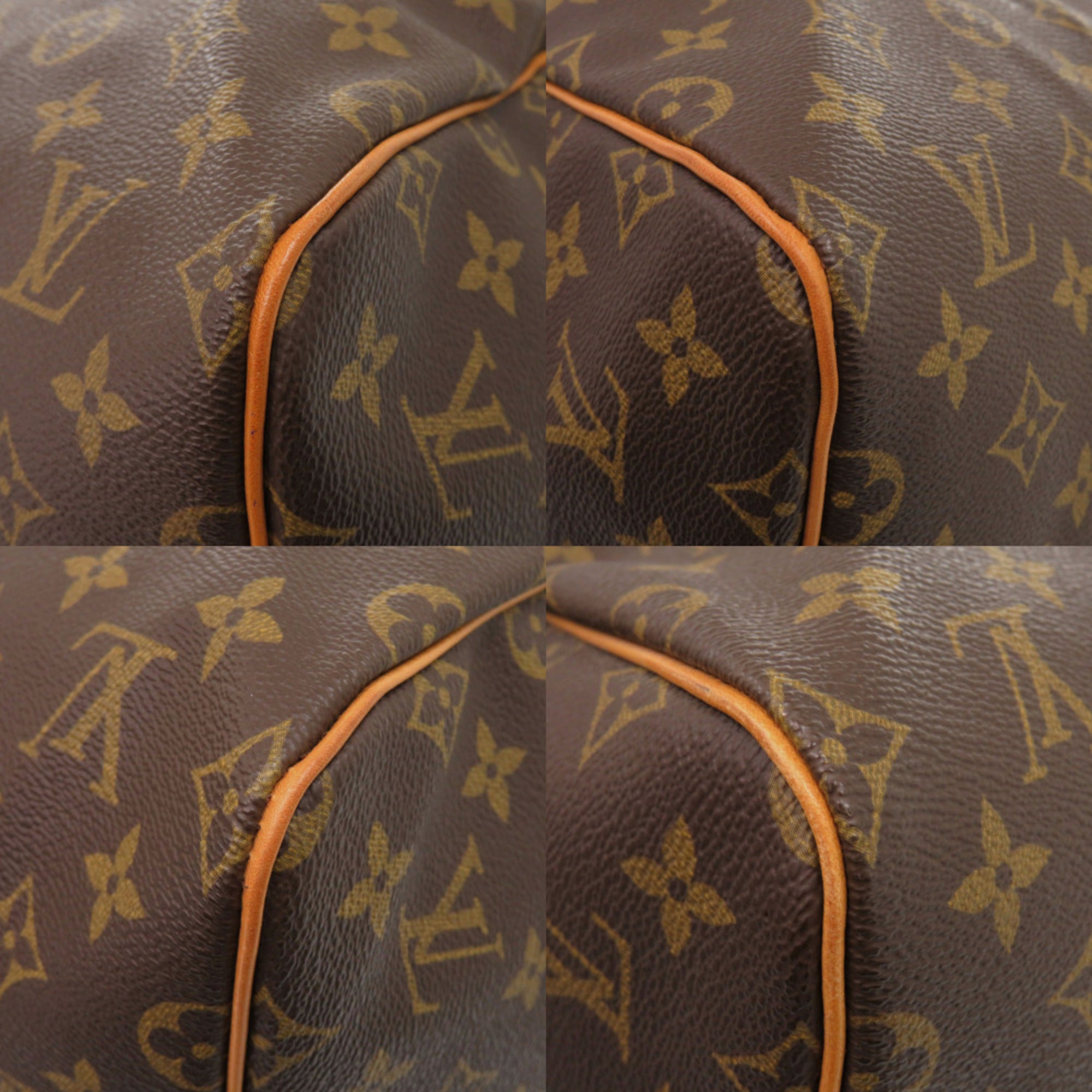 Louis Vuitton Brown Monogram Canvas Boston Bag (Pre-Owned)