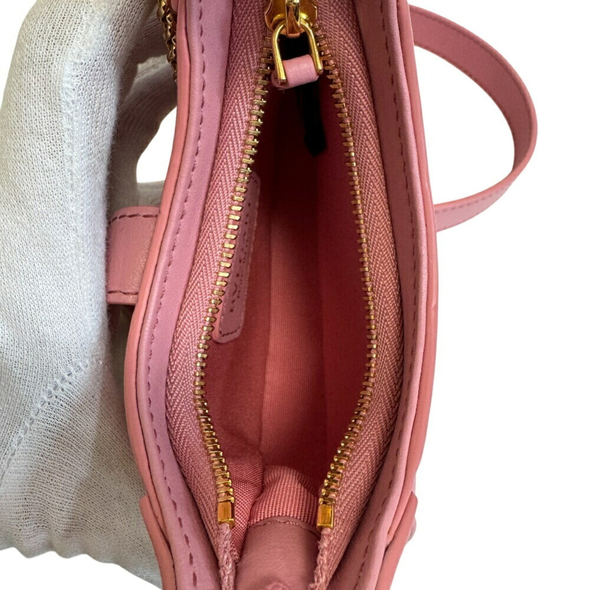 Bvlgari Pink Leather Shoulder Bag (Pre-Owned)