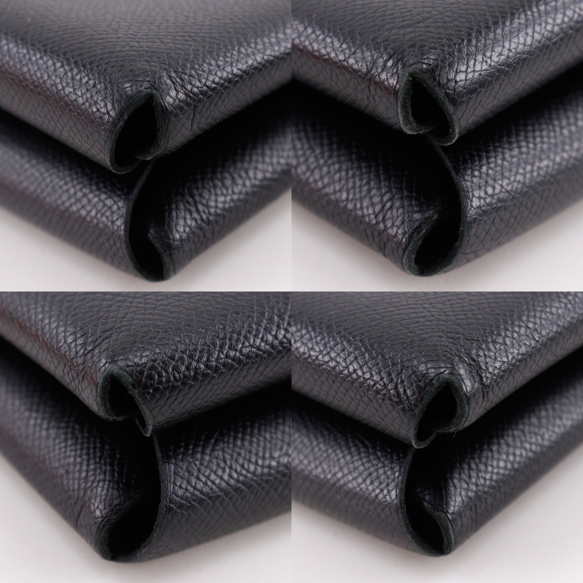 Hermes Black Green Epsom Leather Clutch Bag (Pre-Owned)