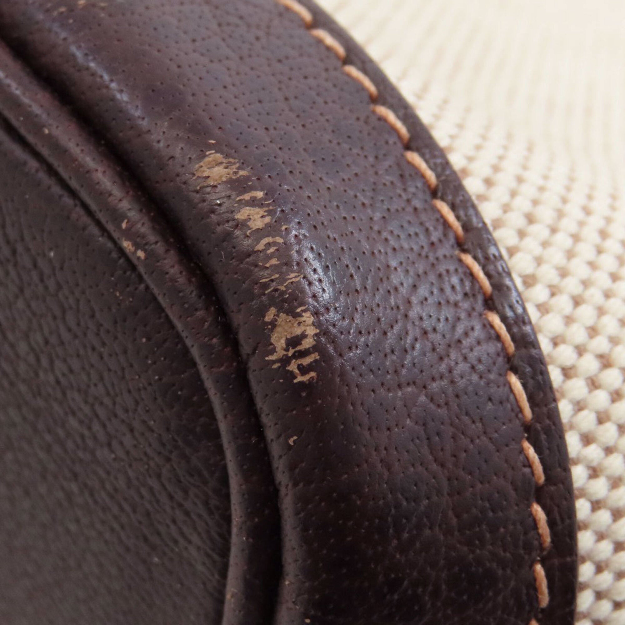 Hermes Marron Toile H Handbag (Pre-Owned)