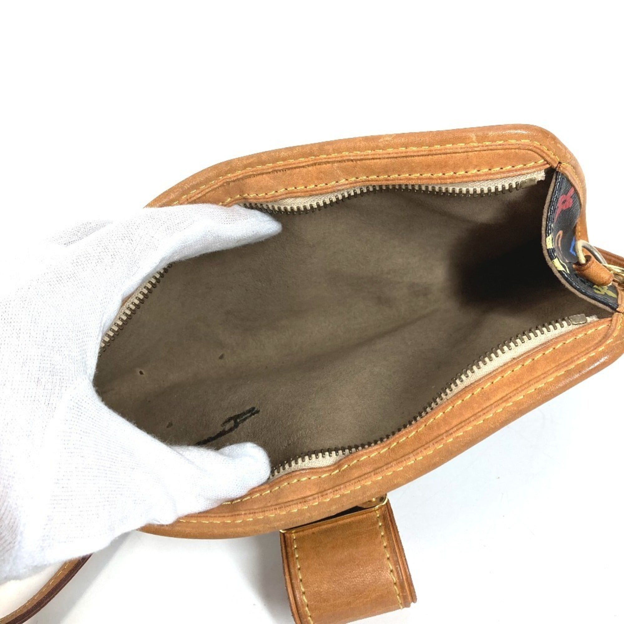 Louis Vuitton Black Monogram Multicolore Canvas Clutch Bag Handbag Pouch Shoulder Bag (Pre-Owned)