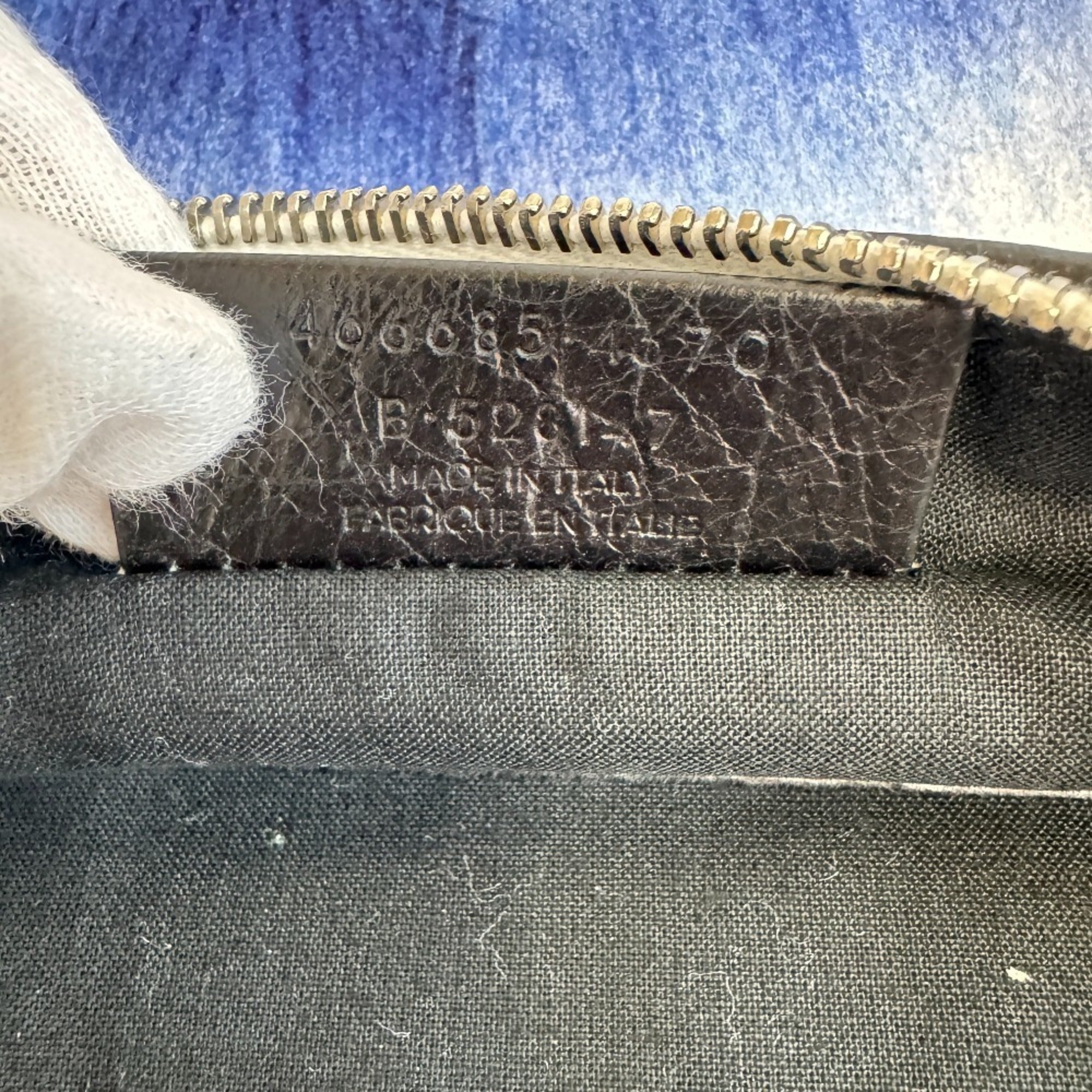 Balenciaga Blue Leather Clutch Bag (Pre-Owned)