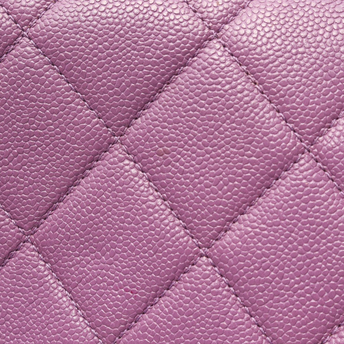 Chanel Purple Leather Handbag Shoulder Bag (Pre-Owned)