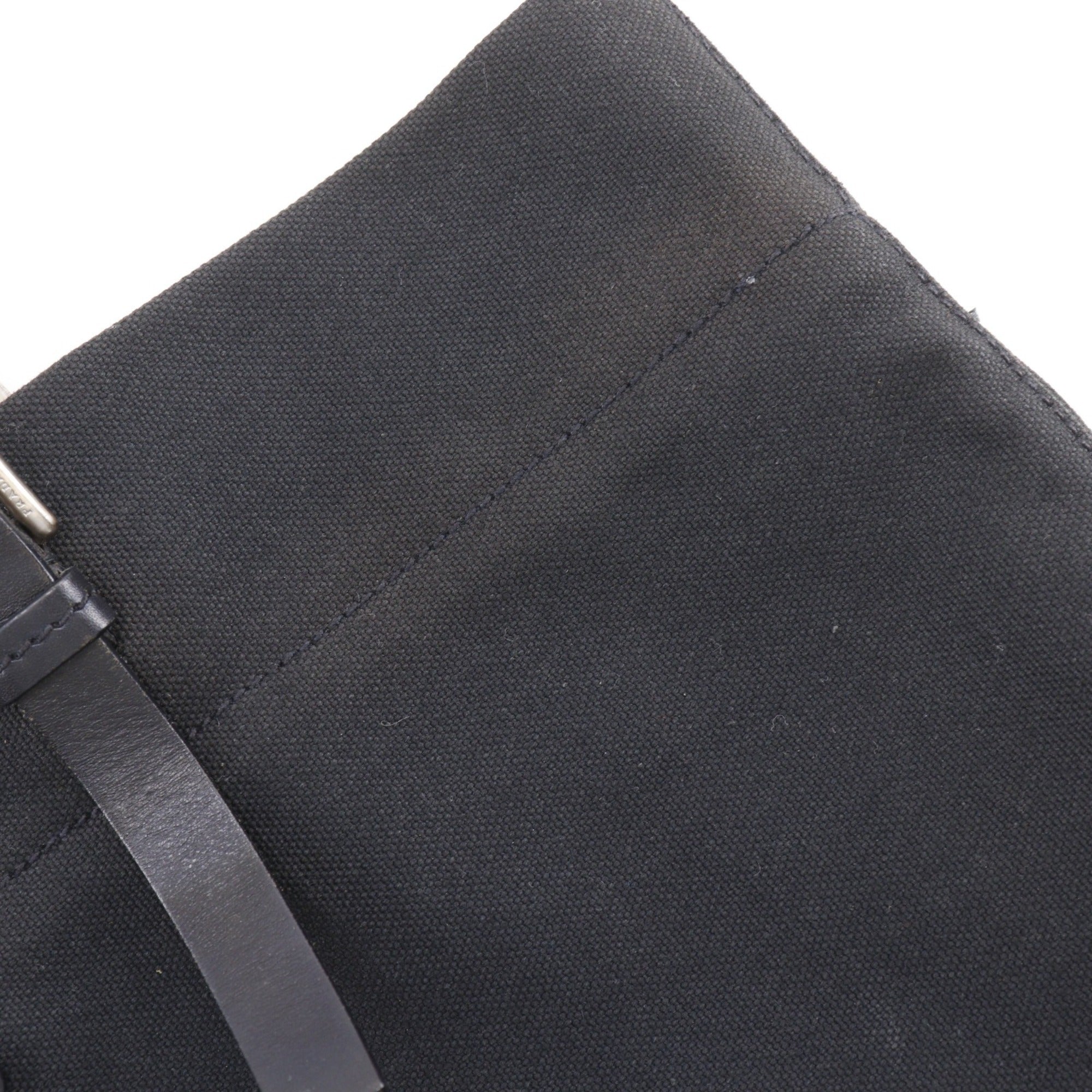 Prada Black Canvas Tote Bag (Pre-Owned)