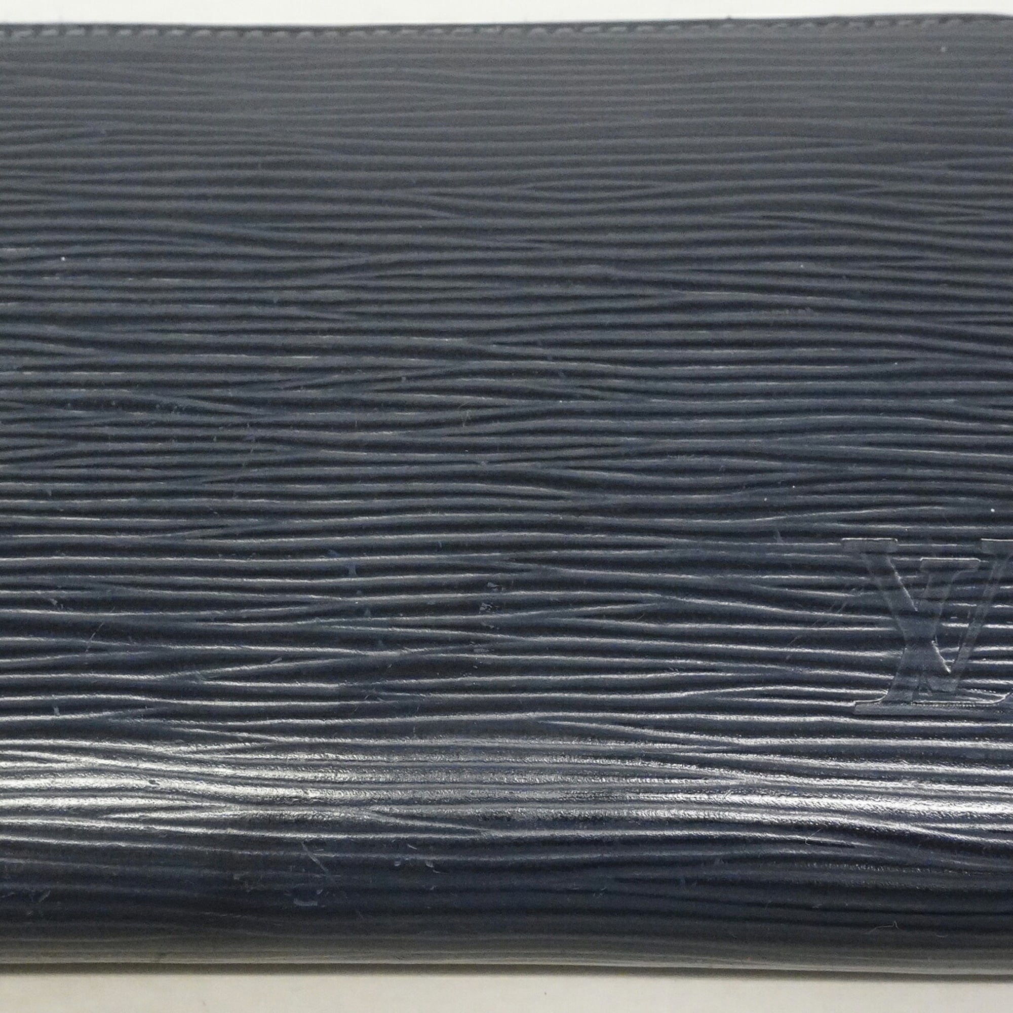 Louis Vuitton Navy Long Wallet (Bi-Fold) (Pre-Owned)