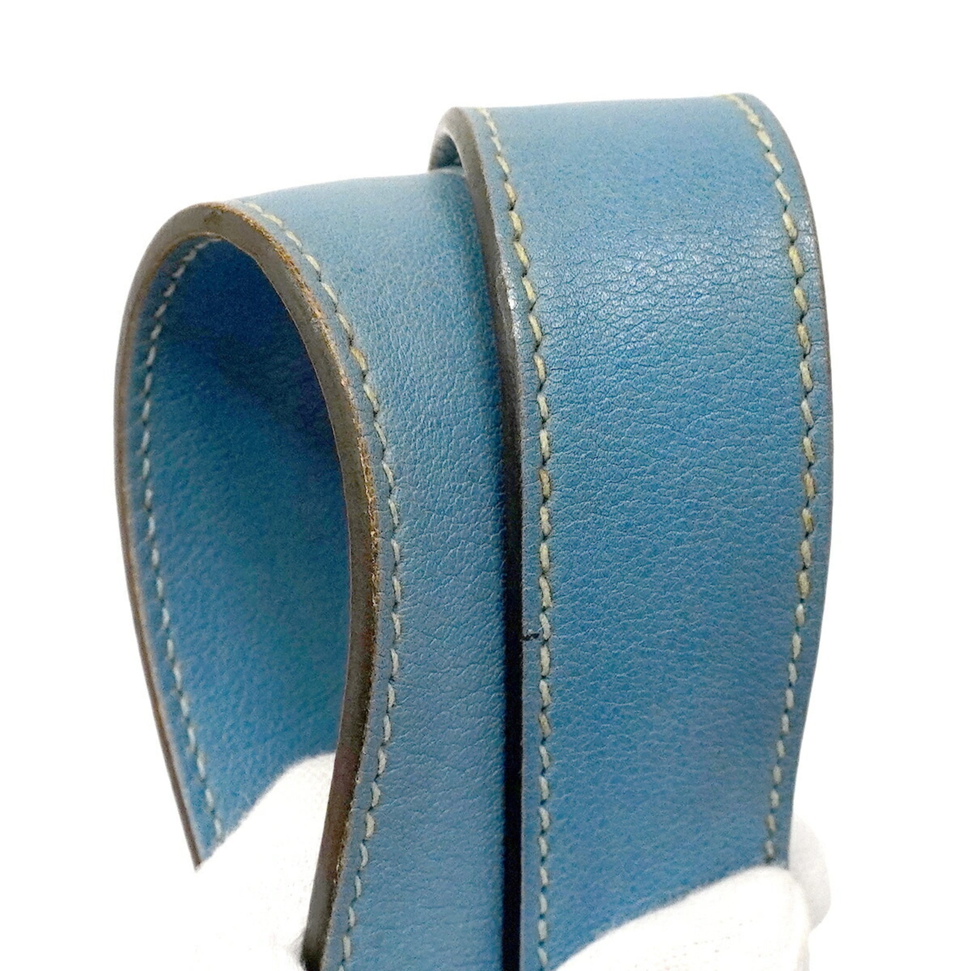 Hermes Azur Blue Paradise Taurillon Clemence Leather Swift Leather Swift Leather Handbag (Pre-Owned)