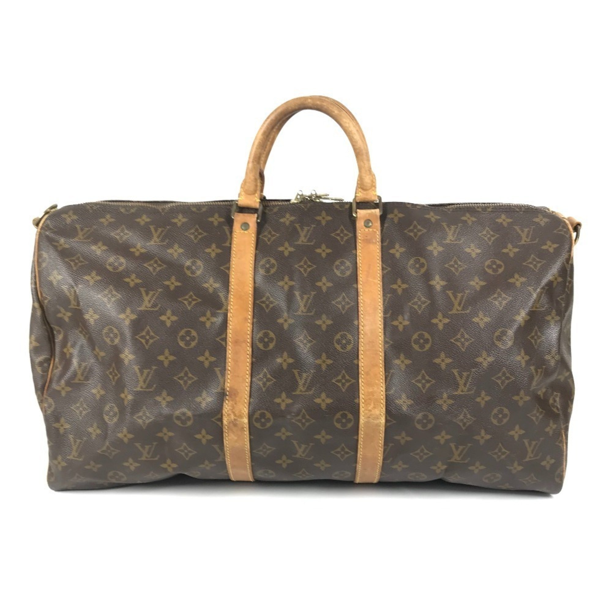 Louis Vuitton Brown Monogram Boston Bag Handbag Shoulder Bag (Pre-Owned)