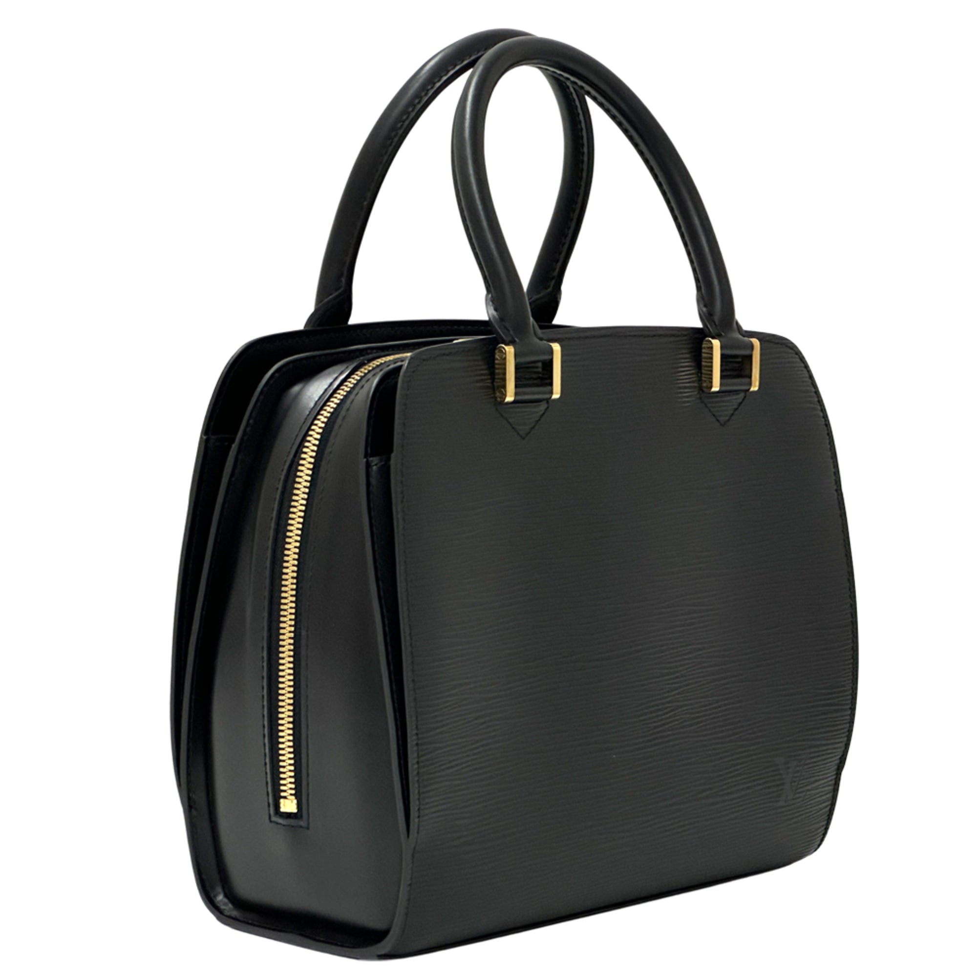 Louis Vuitton Black Noir Epi Leather Handbag (Pre-Owned)