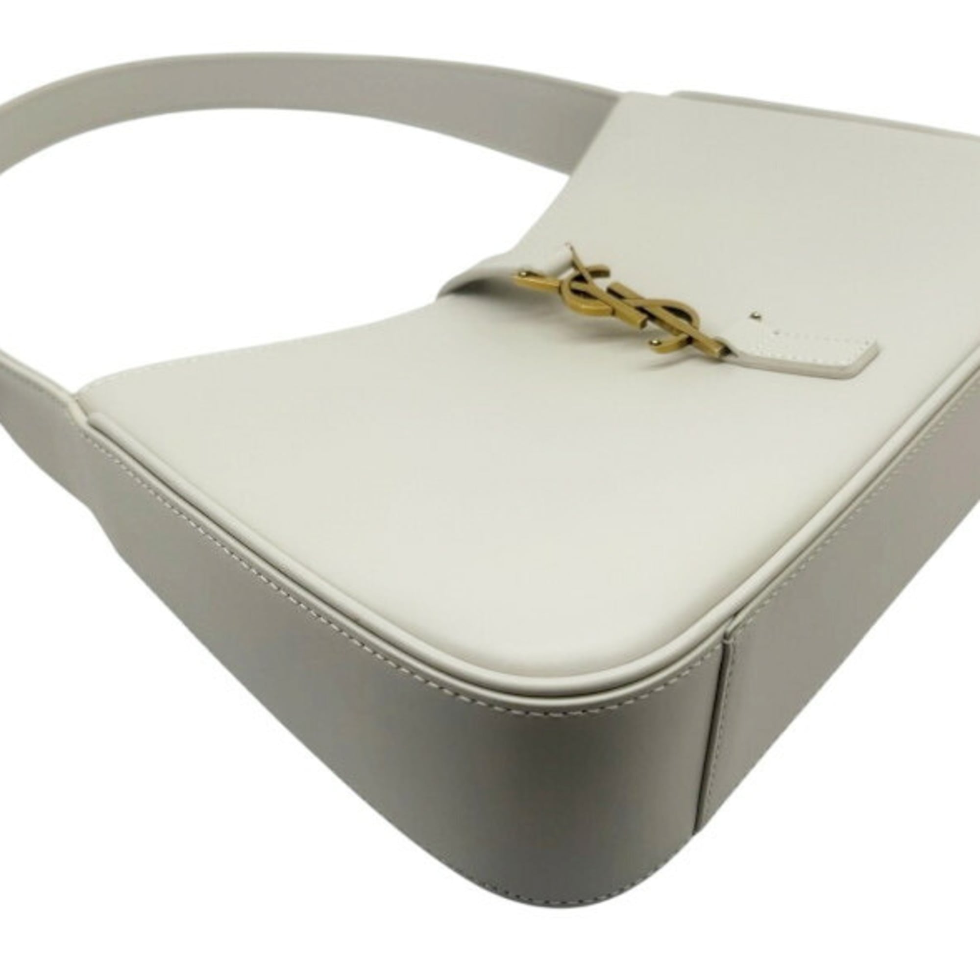 Saint Laurent Ivory Leather Handbag (Pre-Owned)