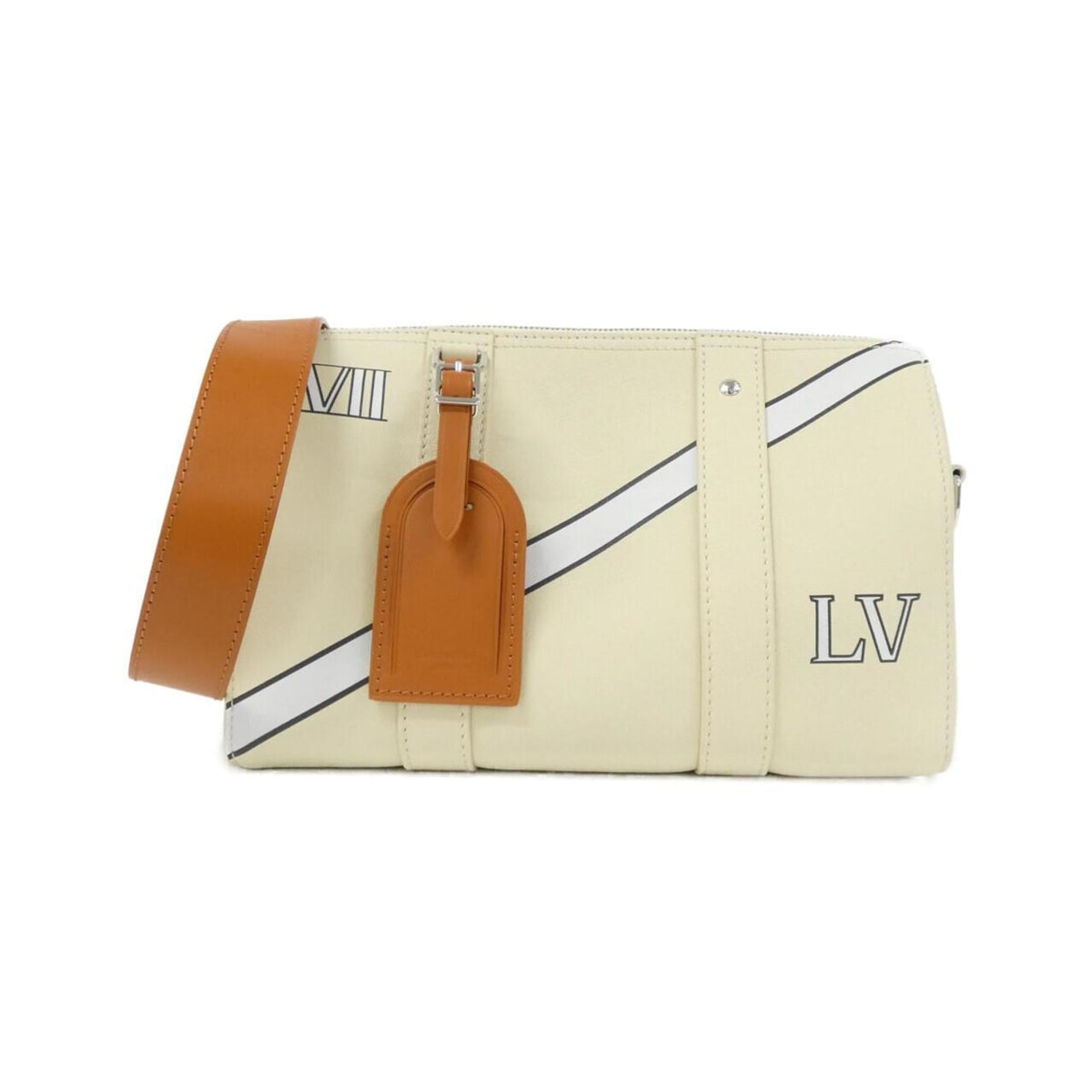 Louis Vuitton Beige Leather Shoulder Bag (Pre-Owned)