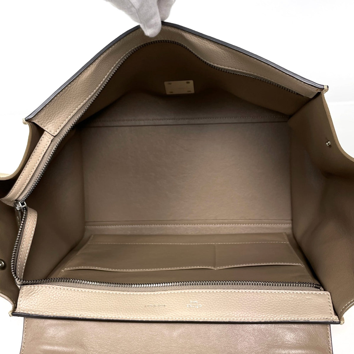 Celine Beige Leather Suede Handbag (Pre-Owned)