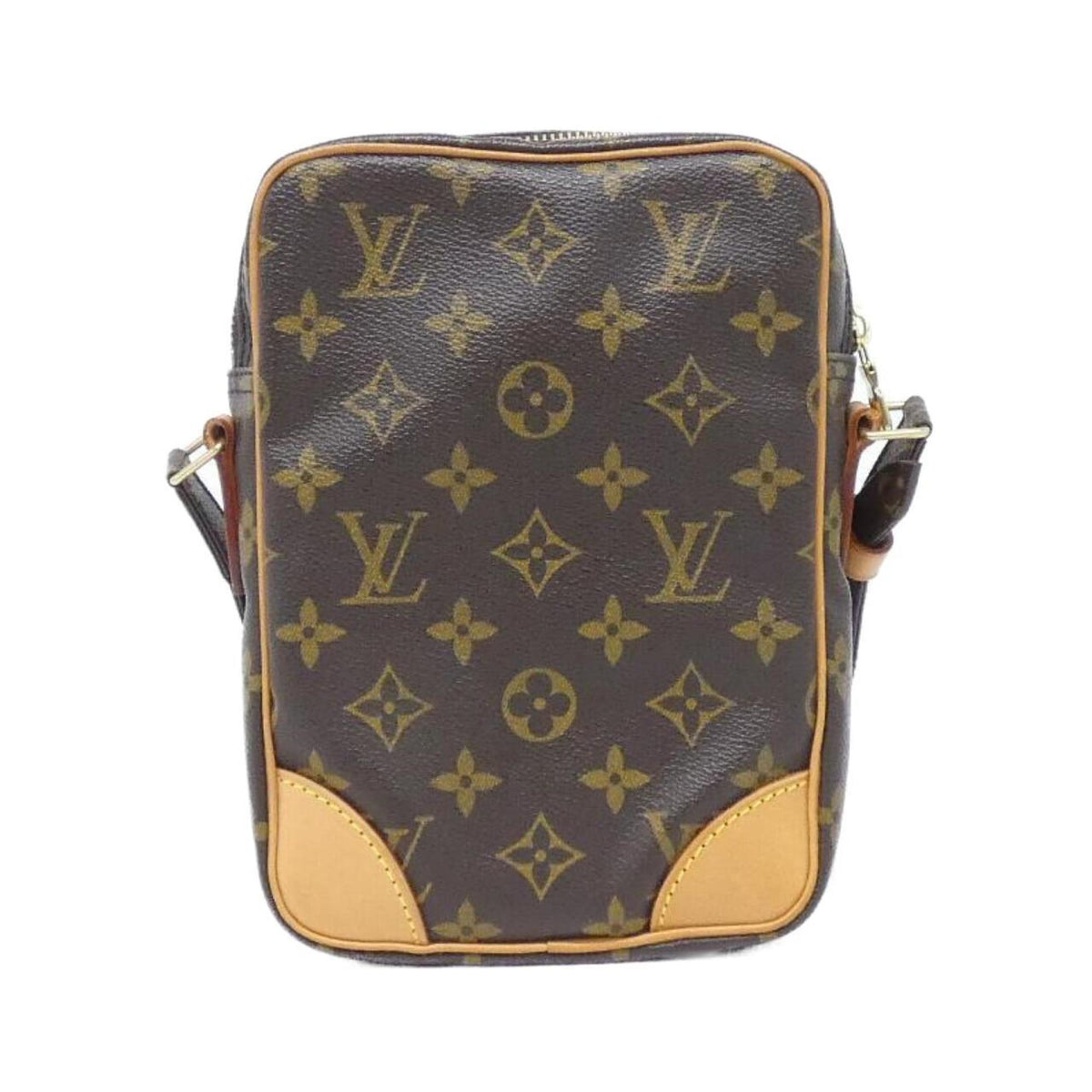 Louis Vuitton Marron Coated Canvas Shoulder Bag (Pre-Owned)