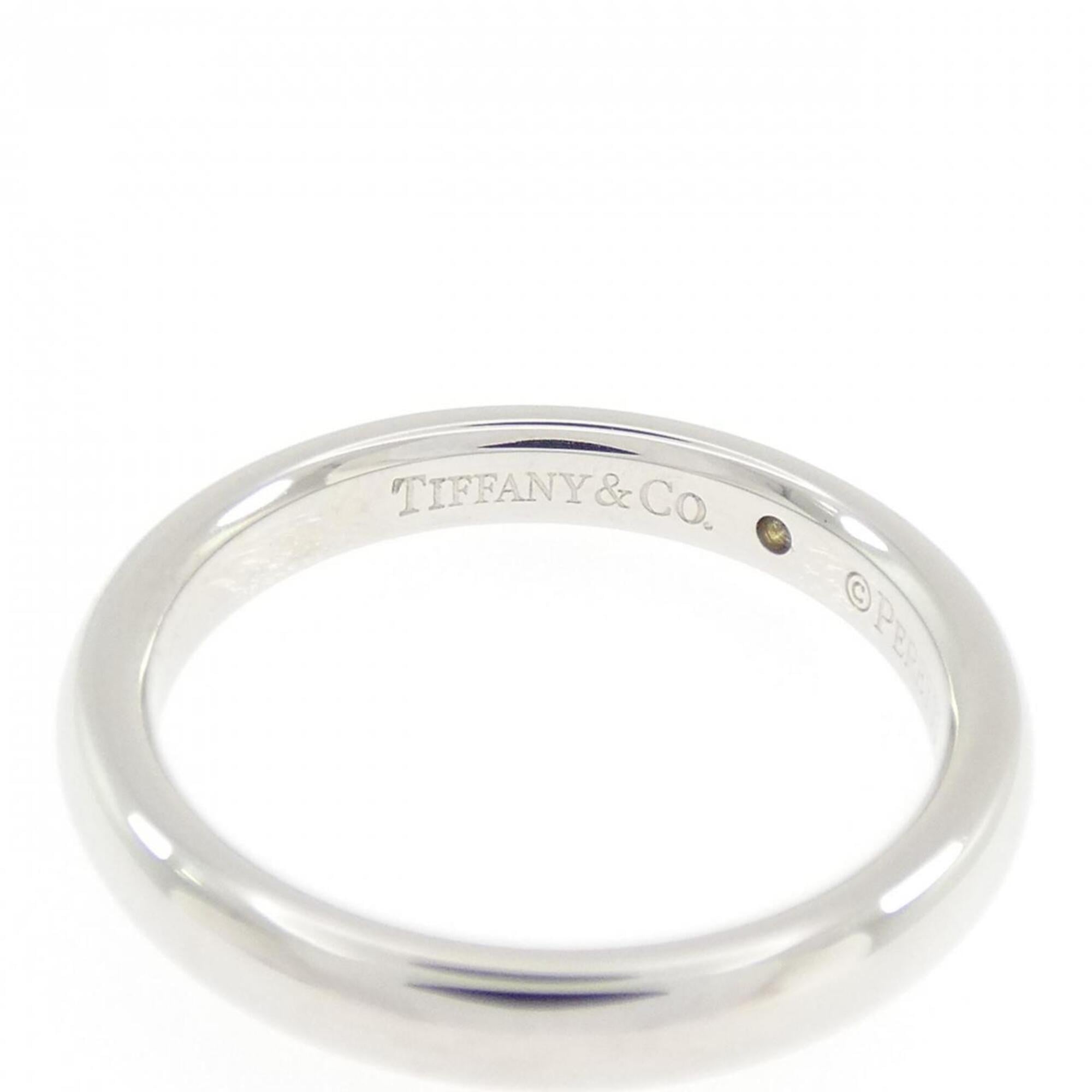 Tiffany Platinum Platinum 950 Band Ring (Pre-Owned)