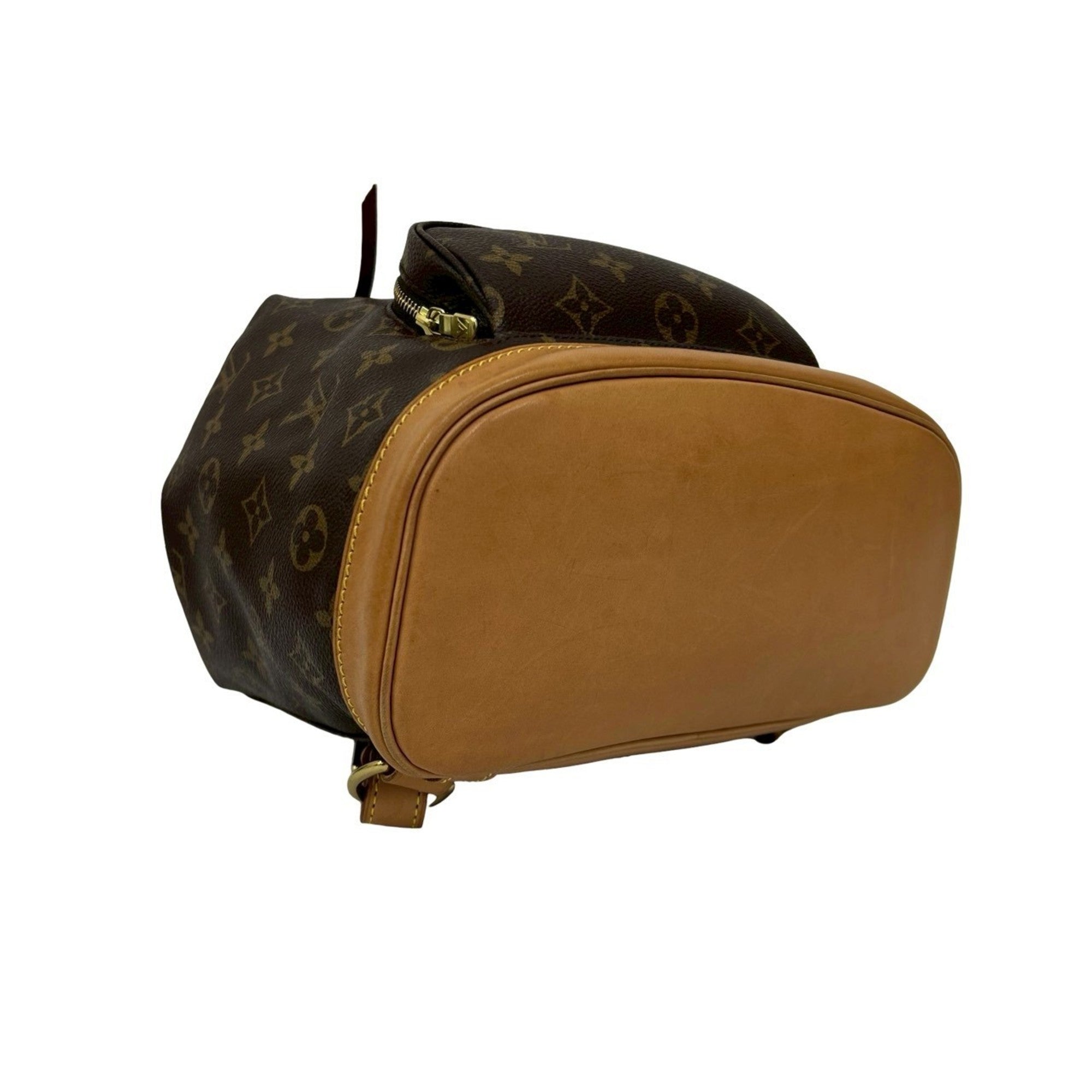 Louis Vuitton Brown Leather Pvc Backpack (Pre-Owned)