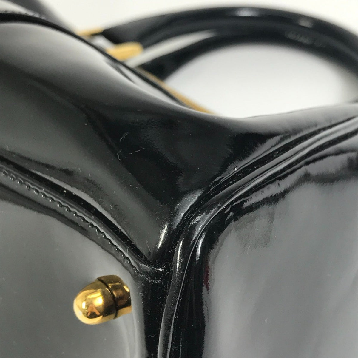 Chanel Black Patent Leather Boston Bag (Pre-Owned)