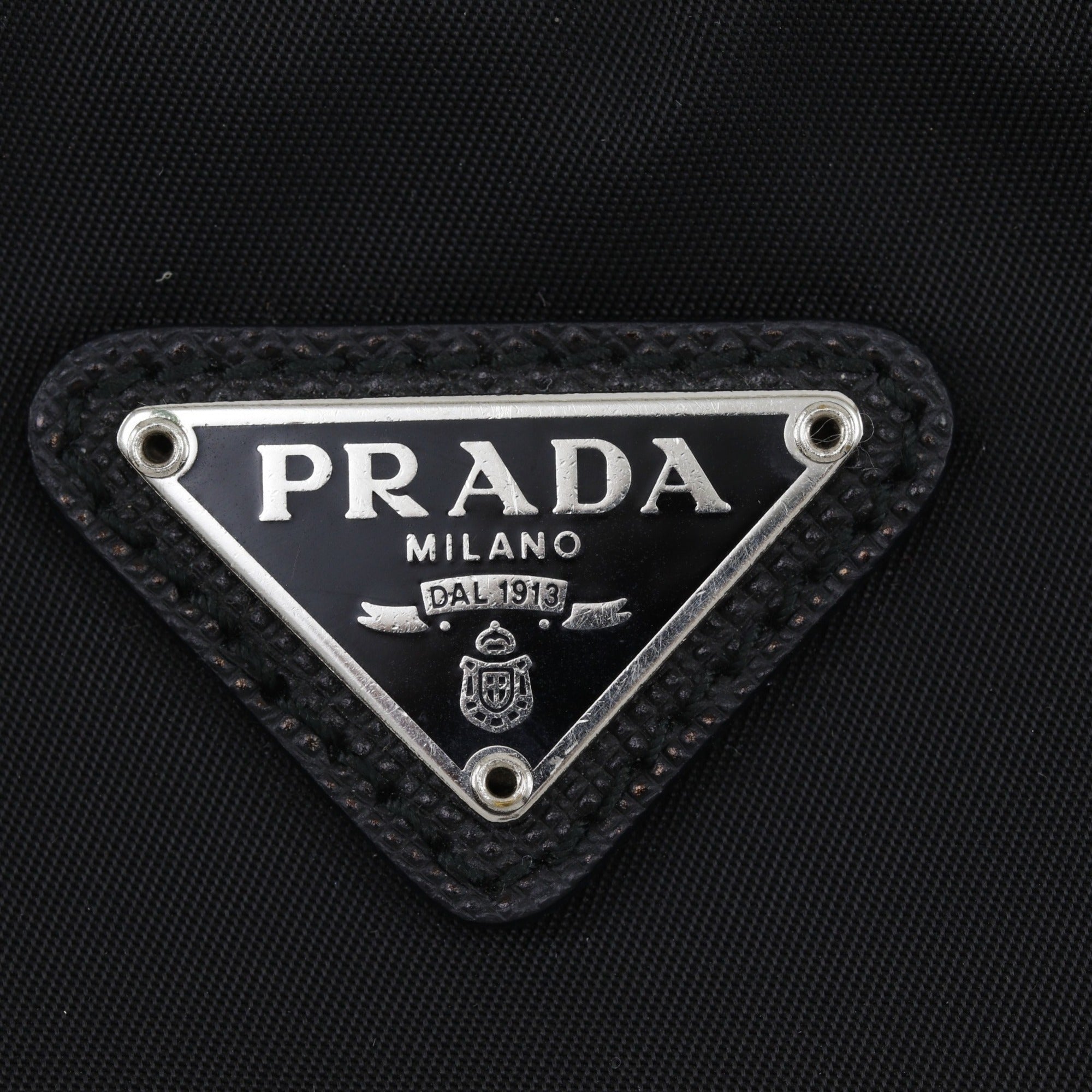 Prada Saffiano Black Nero Nylon Saffiano Shoulder Bag (Pre-Owned)