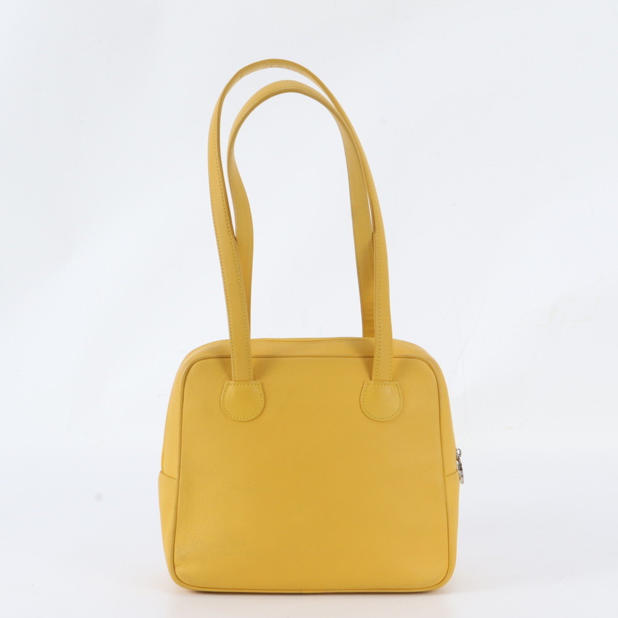 Christian Dior Yellow Leather Handbag Shoulder Bag Tote Bag (Pre-Owned)