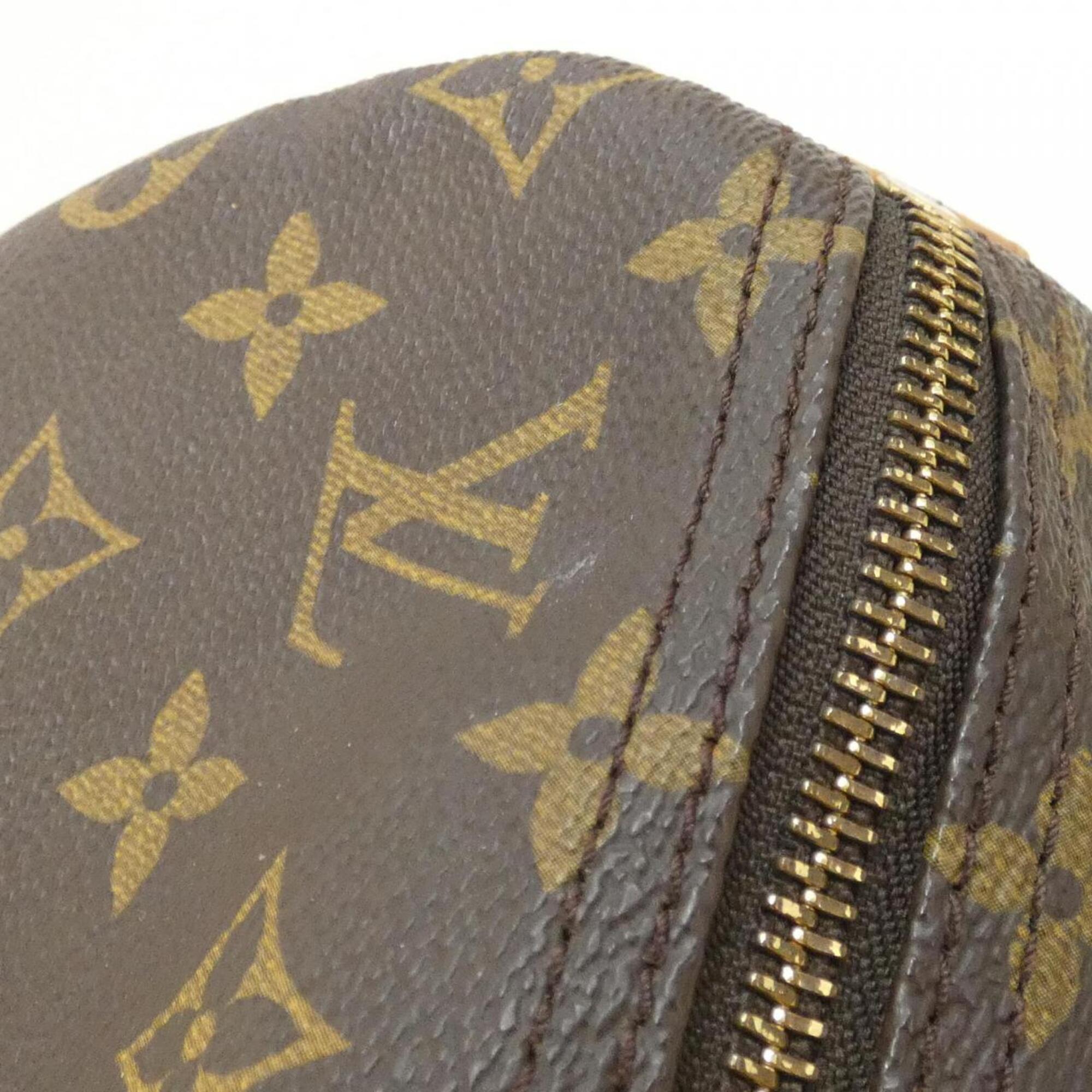 Louis Vuitton Monogram Marron Coated Canvas Boston Bag (Pre-Owned)