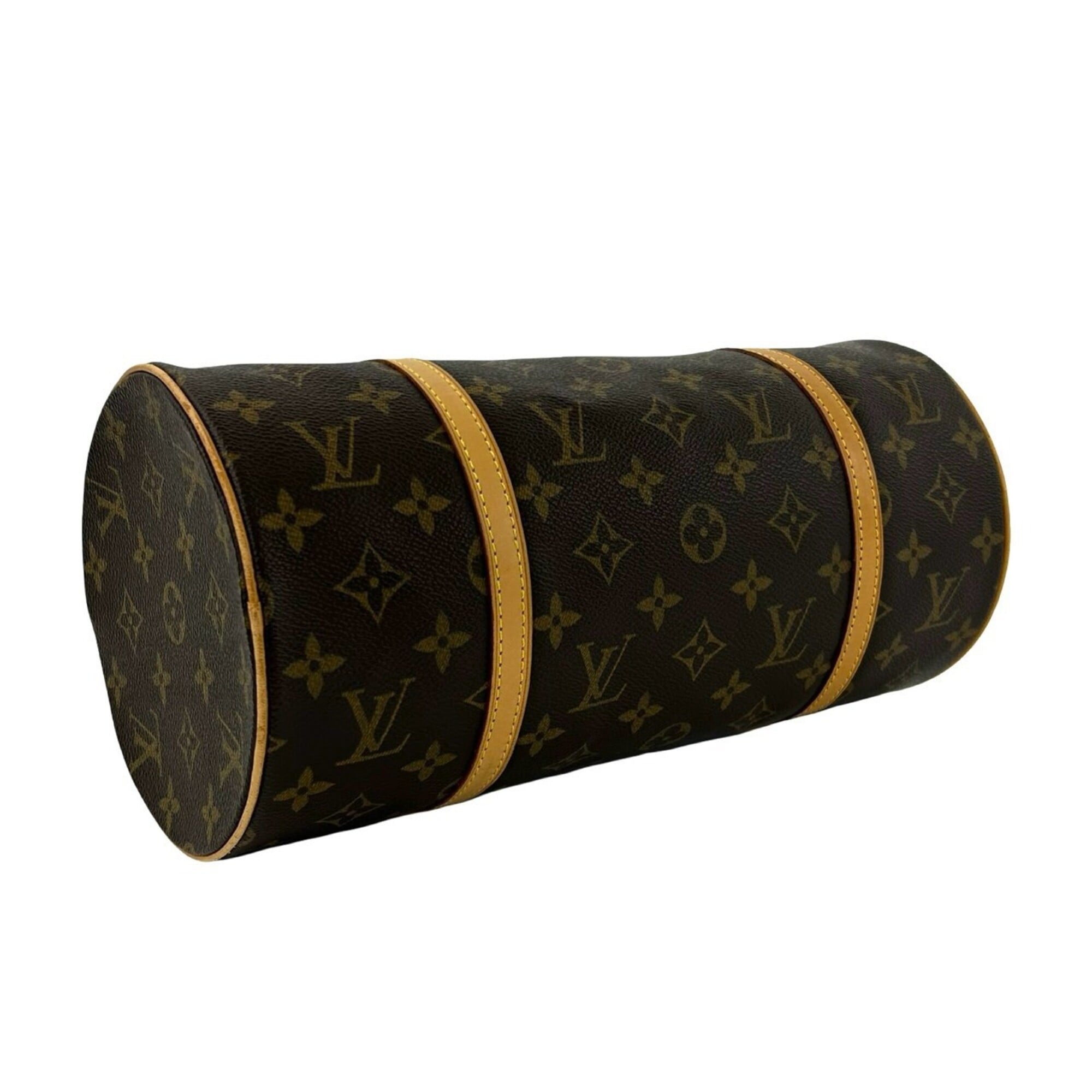 Louis Vuitton Brown Leather Pvc Boston Bag Handbag (Pre-Owned)