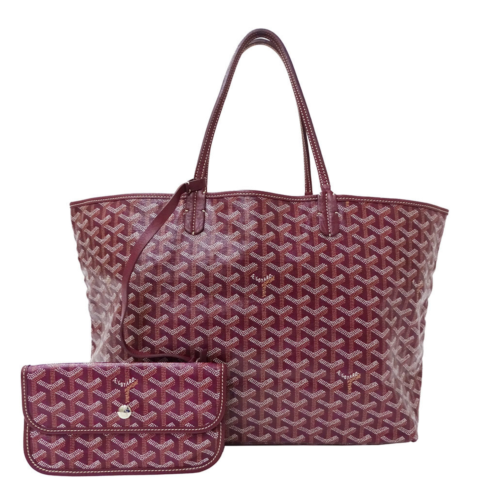 Goyard Bordeaux Coated Canvas Handbag Pouch Tote Bag (Pre-Owned)