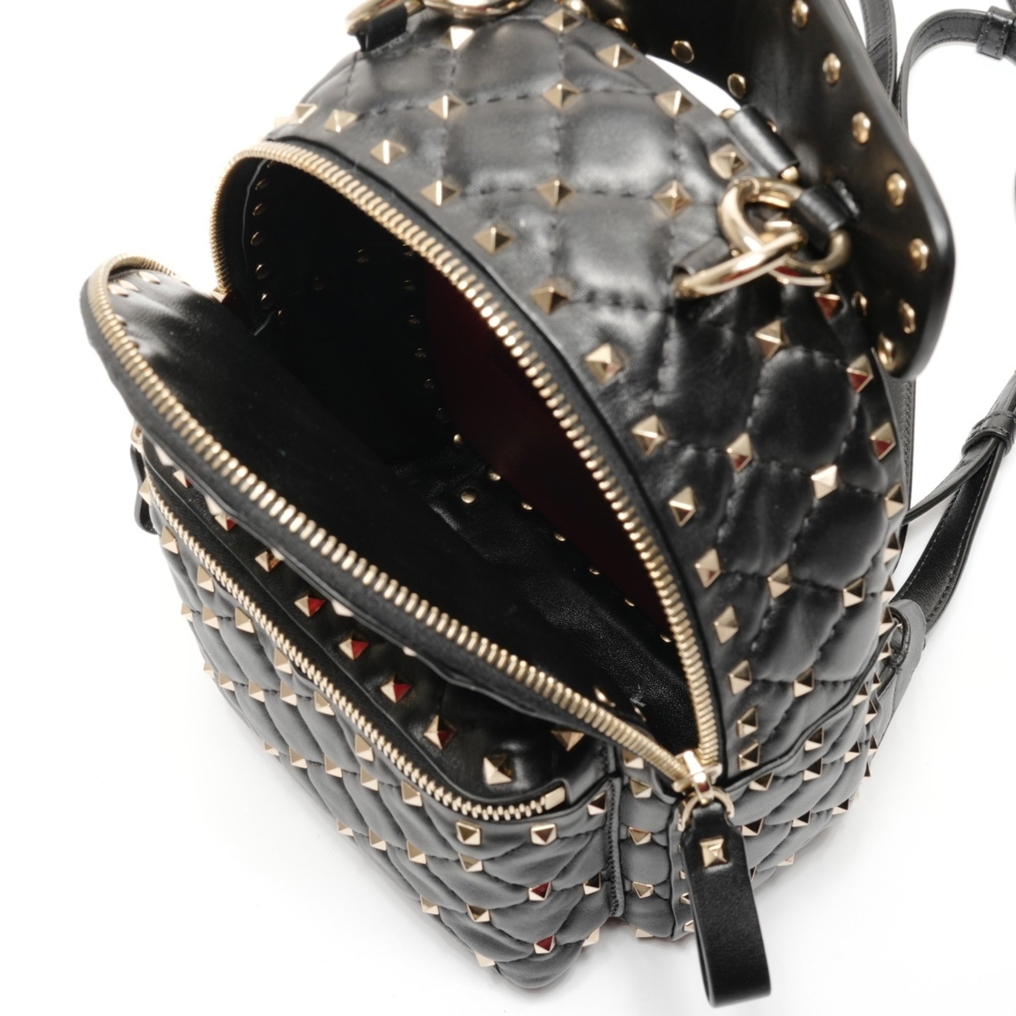 Valentino Black Leather Backpack (Pre-Owned)