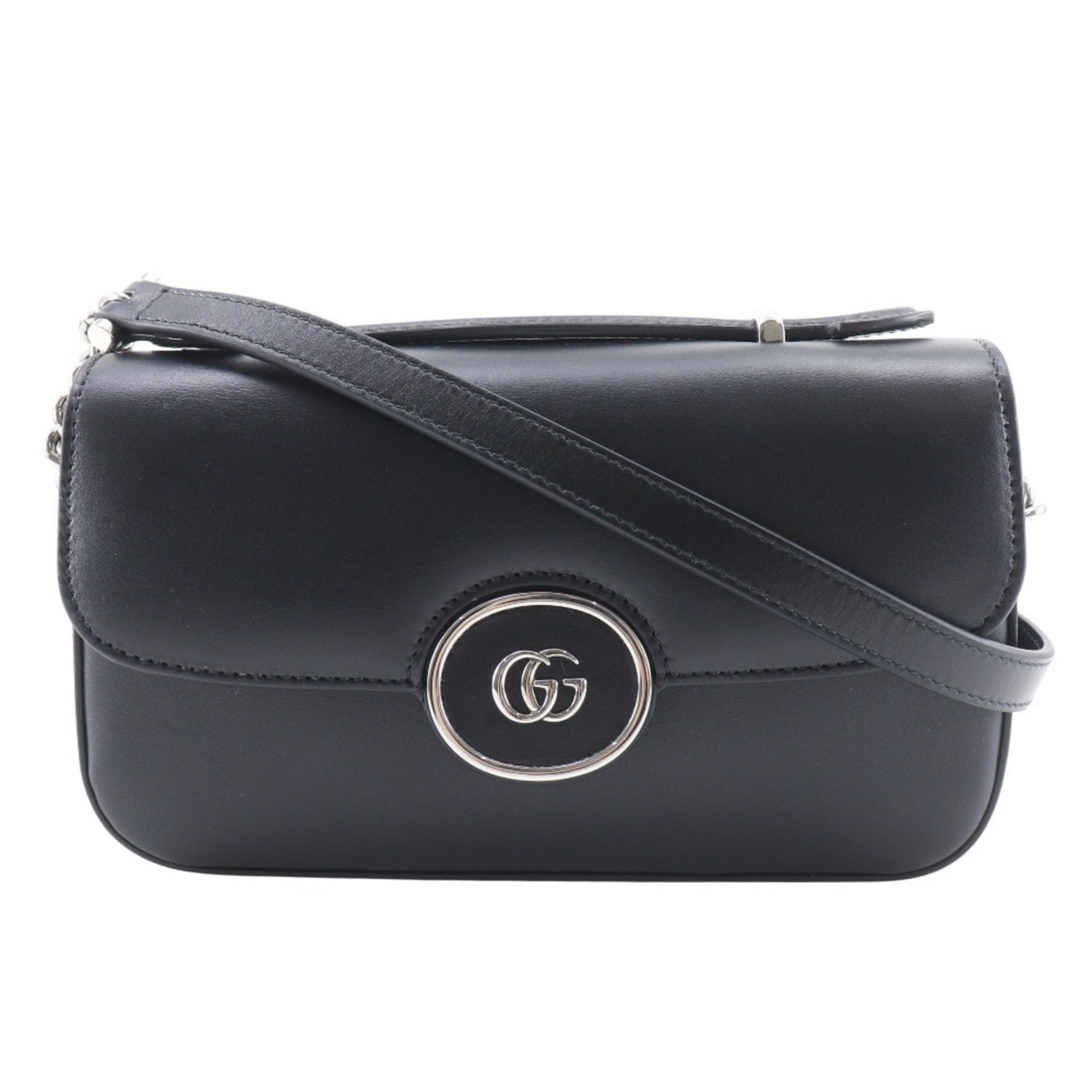 Gucci Black Leather Shoulder Bag (Pre-Owned)
