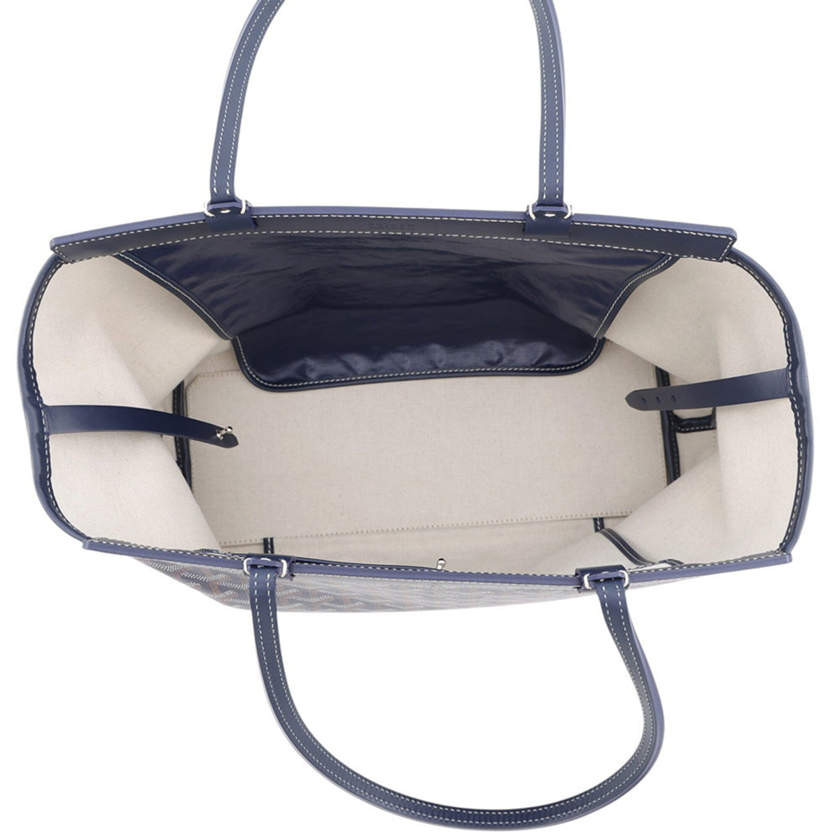 Goyard Bellechasse Blue Navy Pvc Leather Handbag Tote Bag (Pre-Owned)