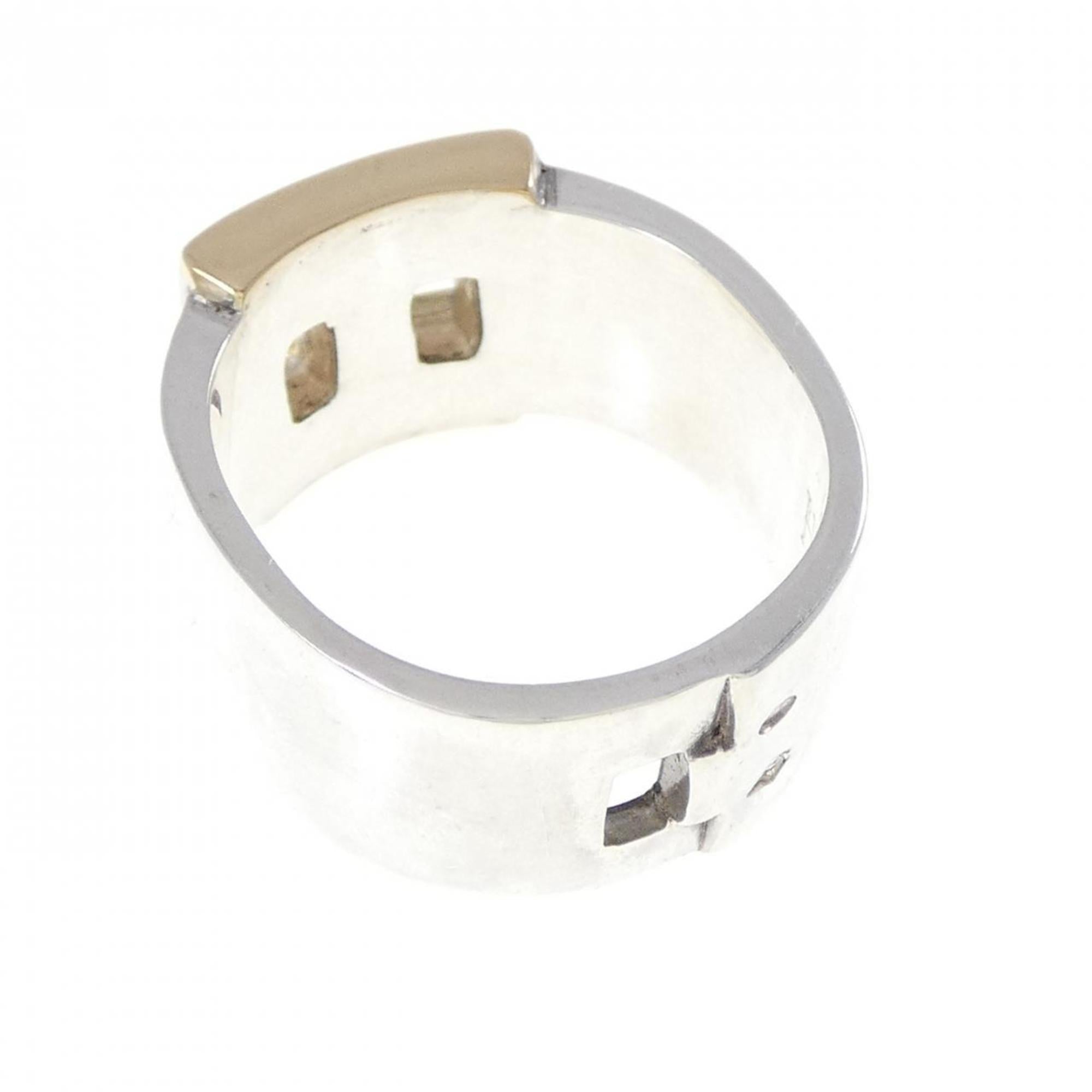 Hermes Silver Band Ring (Pre-Owned)
