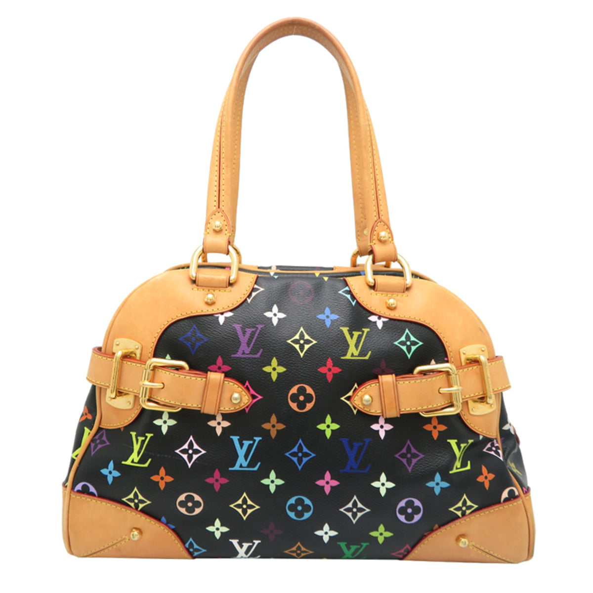 Louis Vuitton Black Monogram Multicolore Handbag (Pre-Owned)