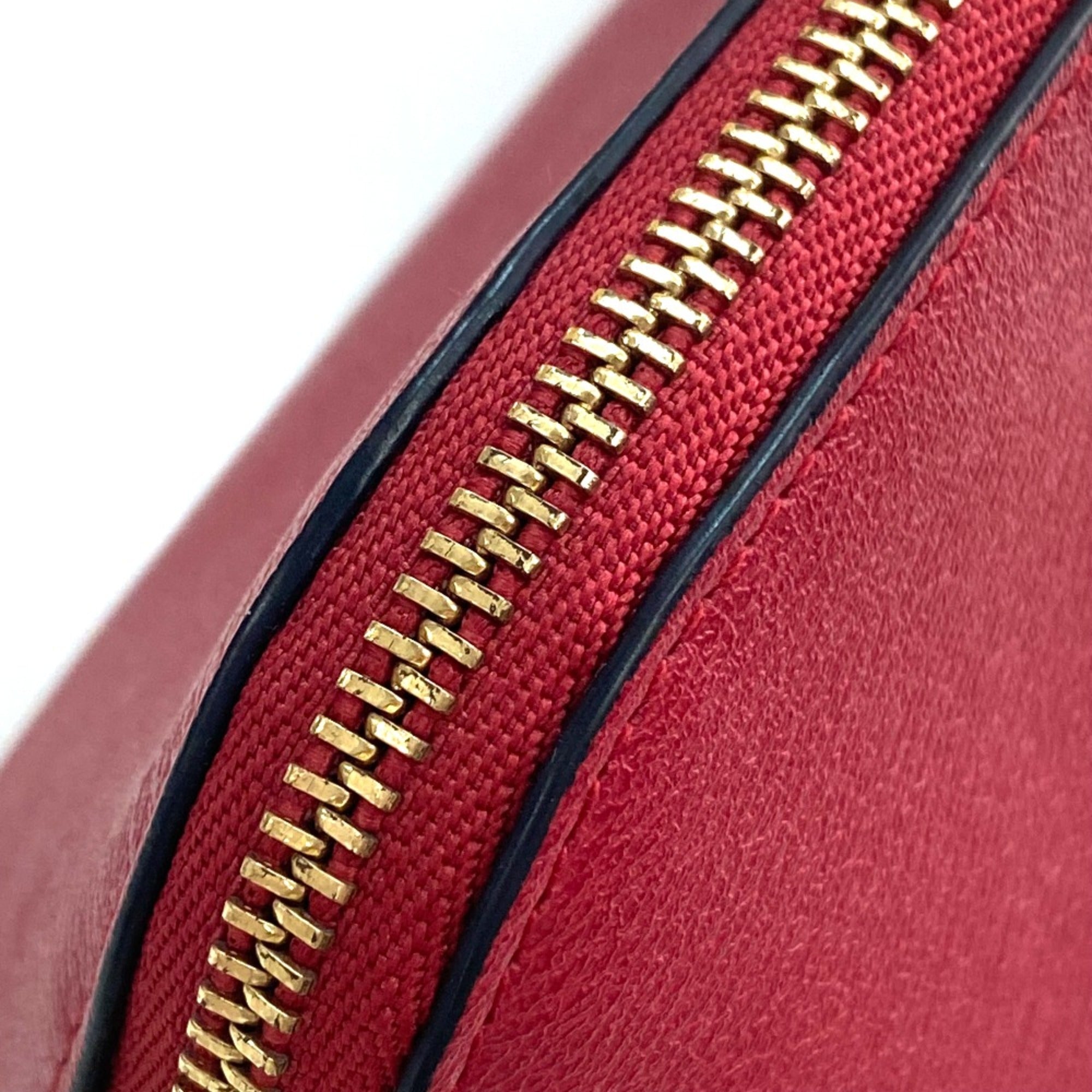 Loewe Red Leather Pouch (Pre-Owned)