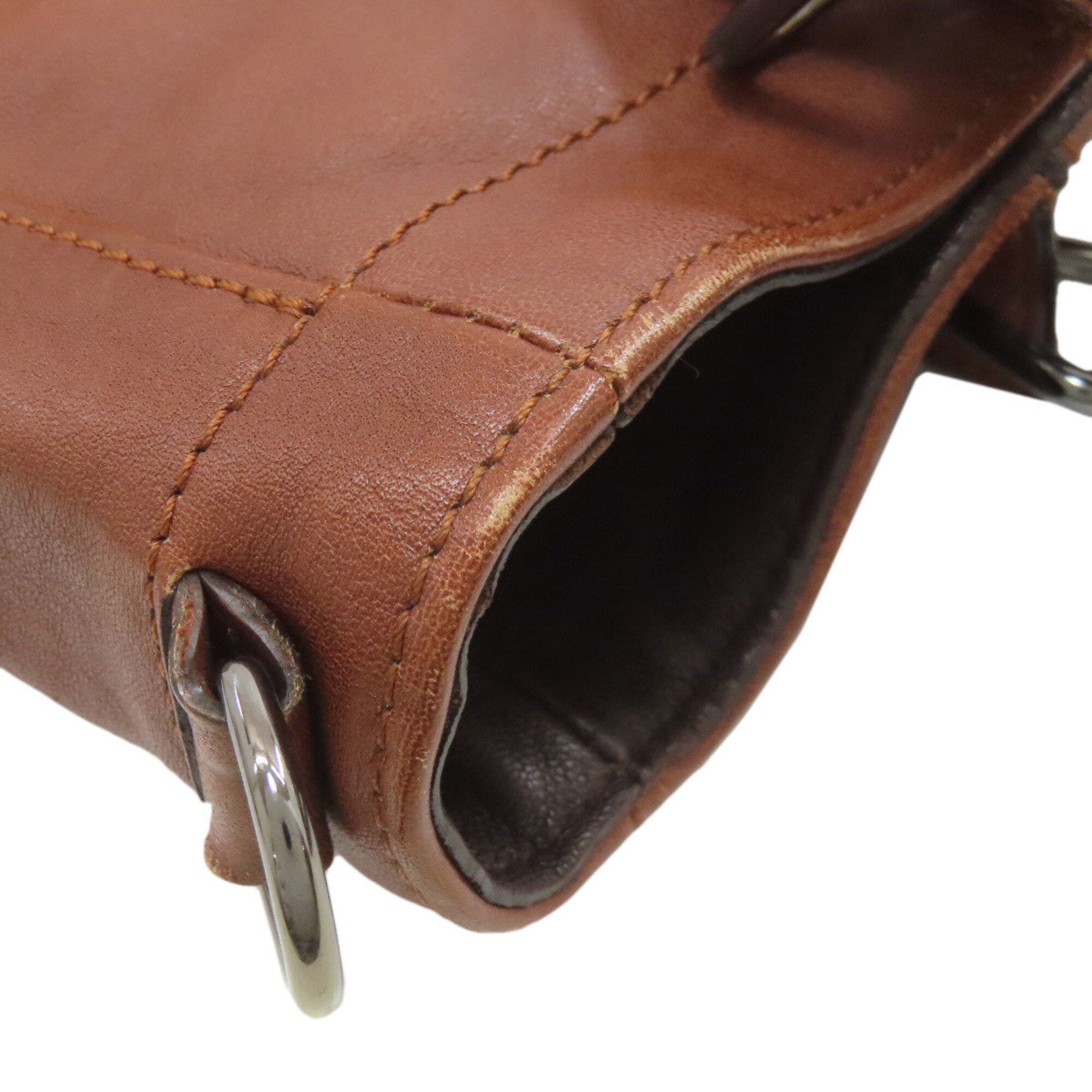 Longchamp Brown Leather Handbag (Pre-Owned)
