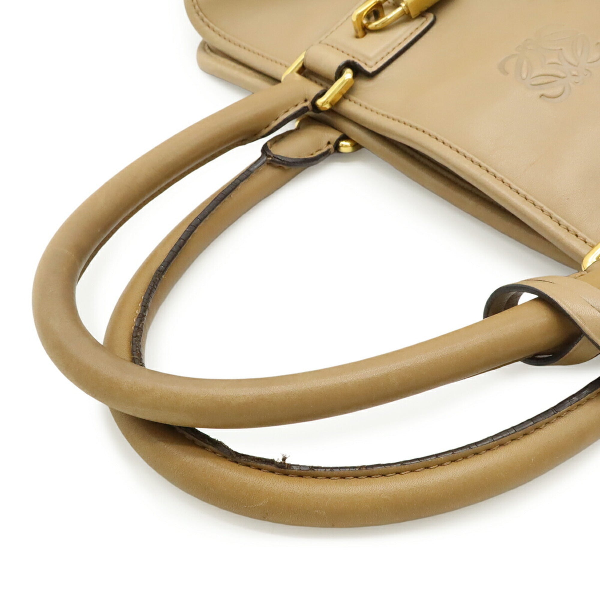 Loewe Beige Leather Handbag (Pre-Owned)