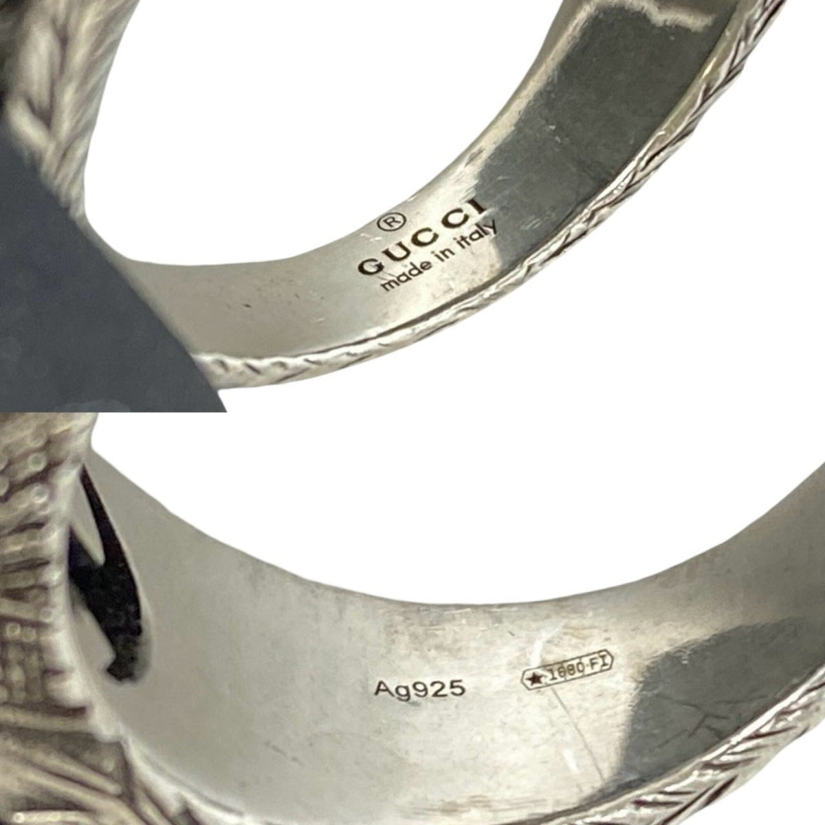 Gucci Silver Silver 925 Band Ring (Pre-Owned)
