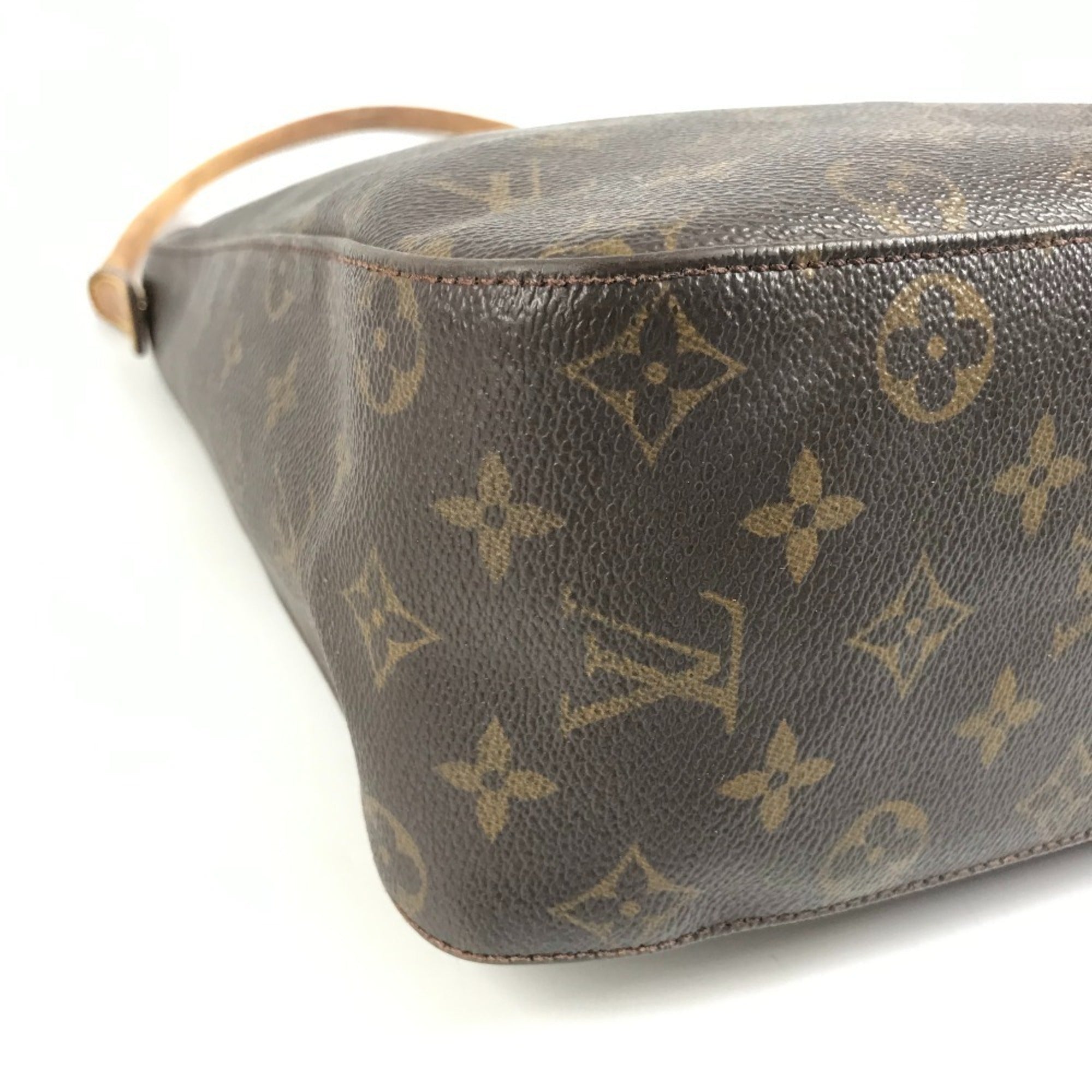 Louis Vuitton Brown Monogram Canvas Handbag Shoulder Bag (Pre-Owned)